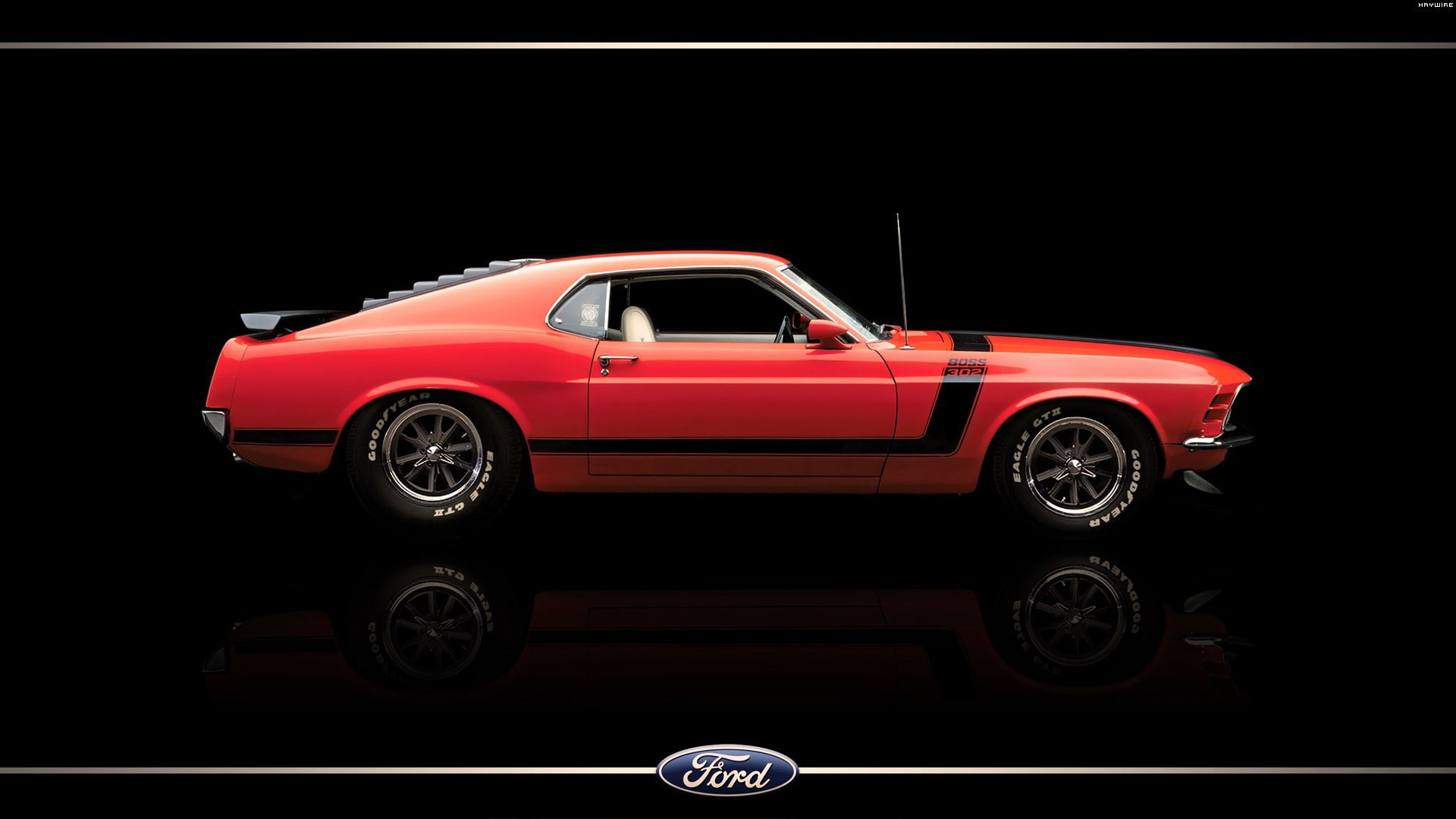 ford, hd, cars, art, tuning, DeviantART, wallpape, digital, x, 1080P, mustang, boss, HD Wallpaper