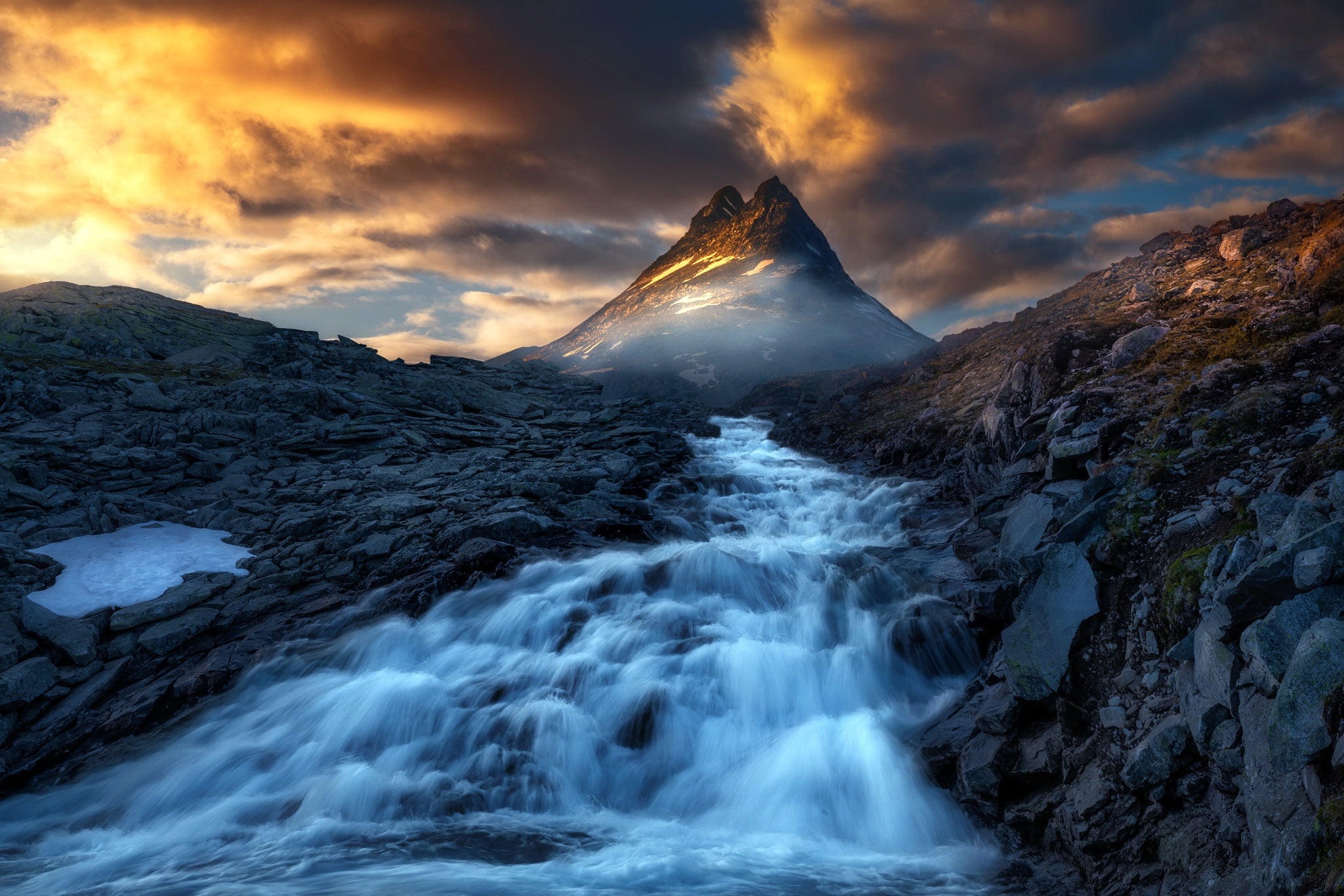 Jotunheimen, Norway, 1080P, Two Towers, HD Wallpaper