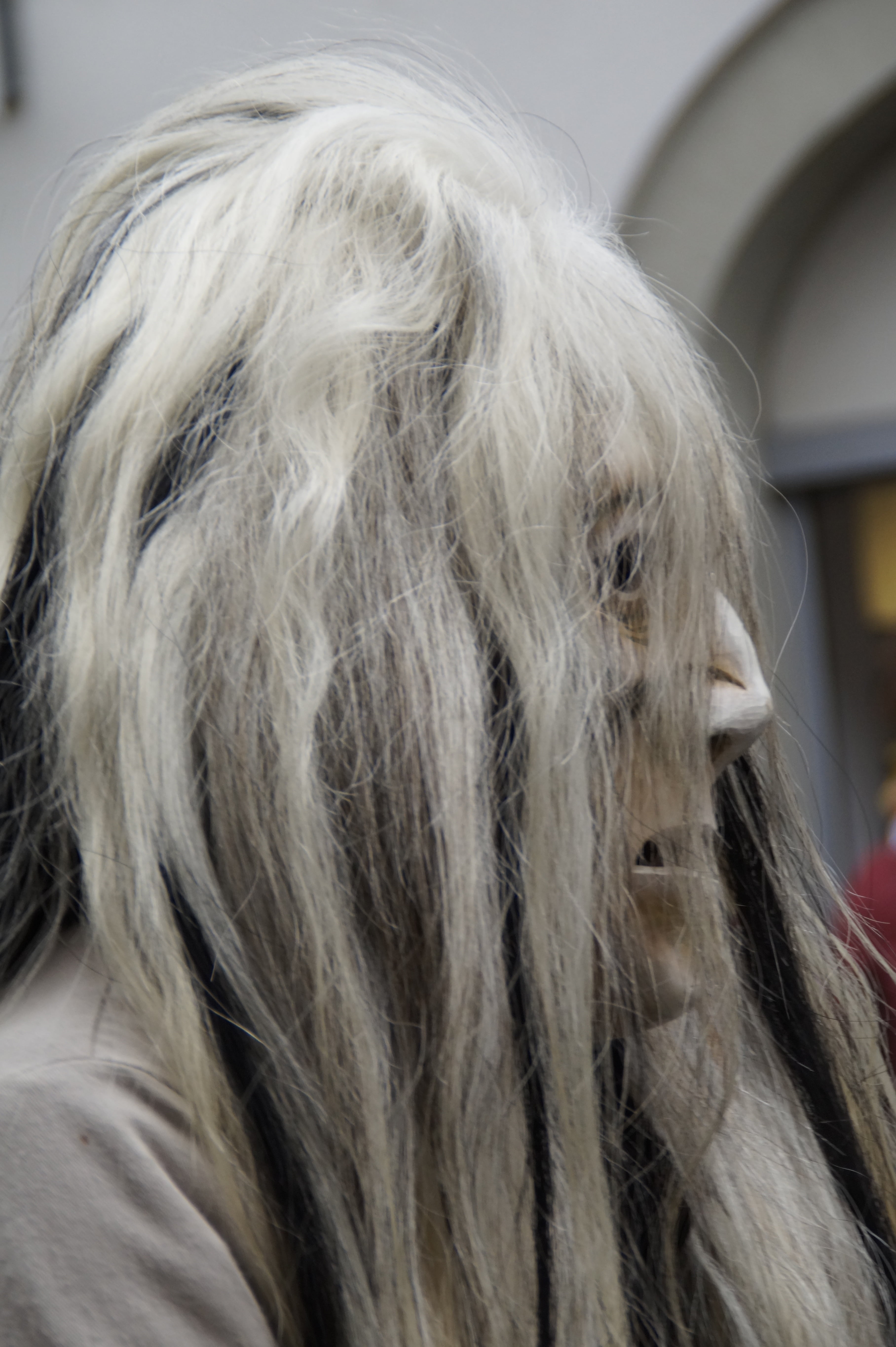 haes, one person, fasnet, fear, mask, evil, masquerade, swabian alemannic, 5K, indoors, ghost, long hair, costume, customs, portrait, superstition, weird, Phone HD Wallpaper