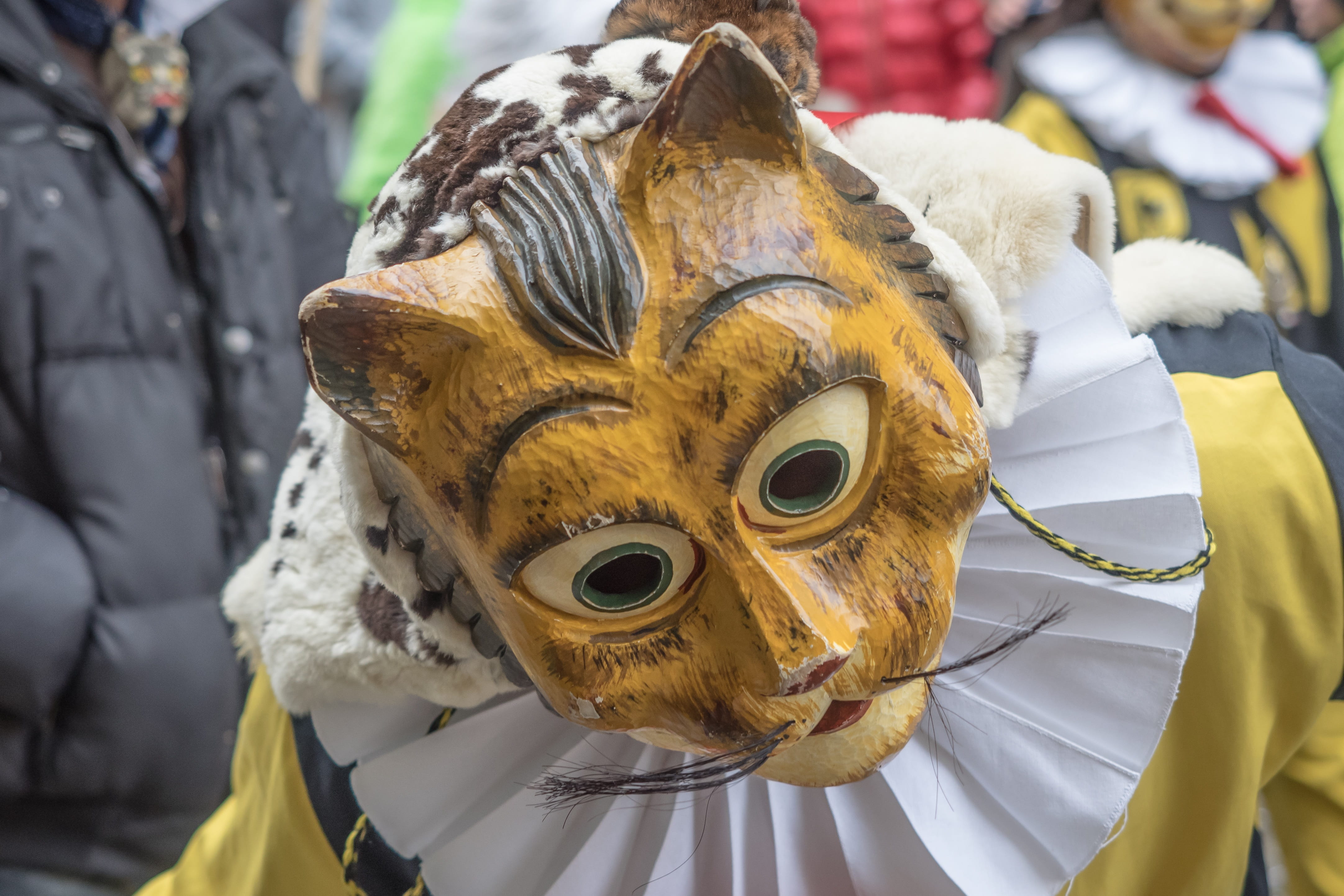 obscured face, tradition, celebration, child, celebrate, outdoors, creativity, Fasnet, disguise, real people, art and craft, carved, arts culture and entertainment, HD Wallpaper