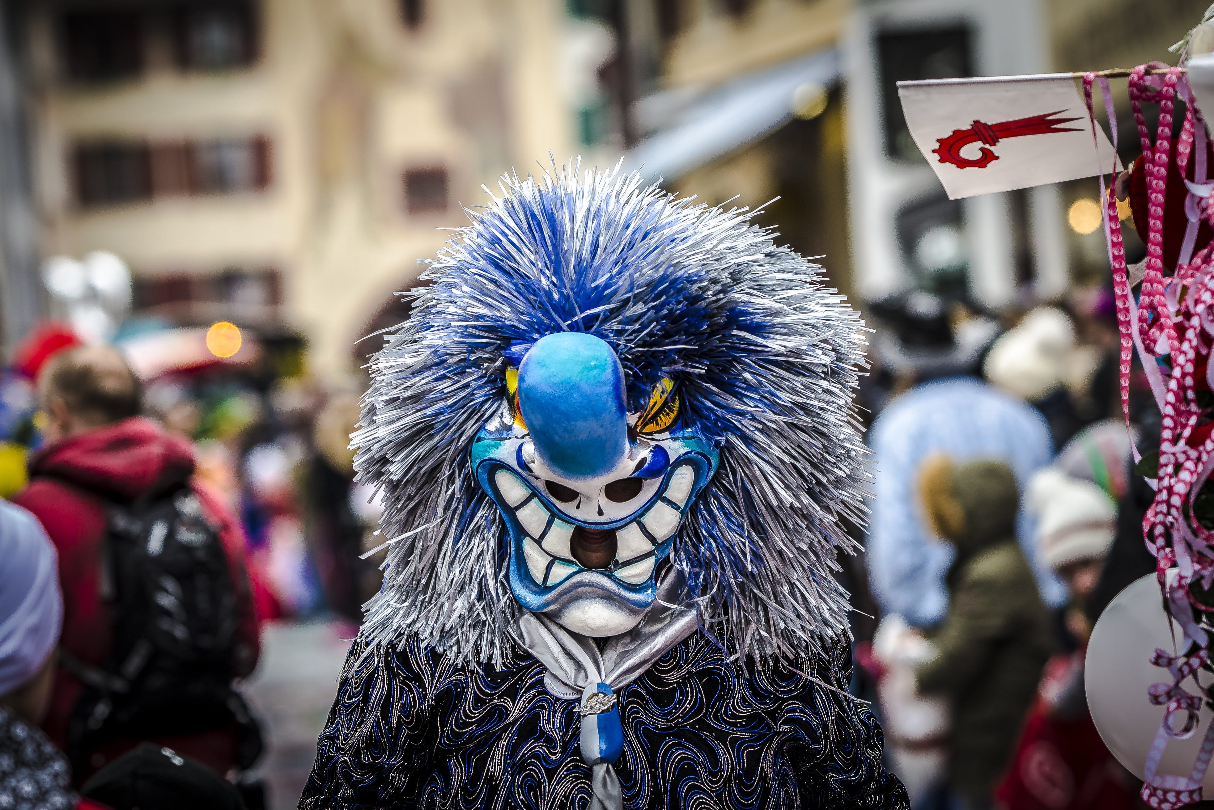 mask - disguise, unrecognizable person, day, costume, obscured face, focus on foreground, people, celebration, larva, carnival - celebration event, incidental people, HD Wallpaper