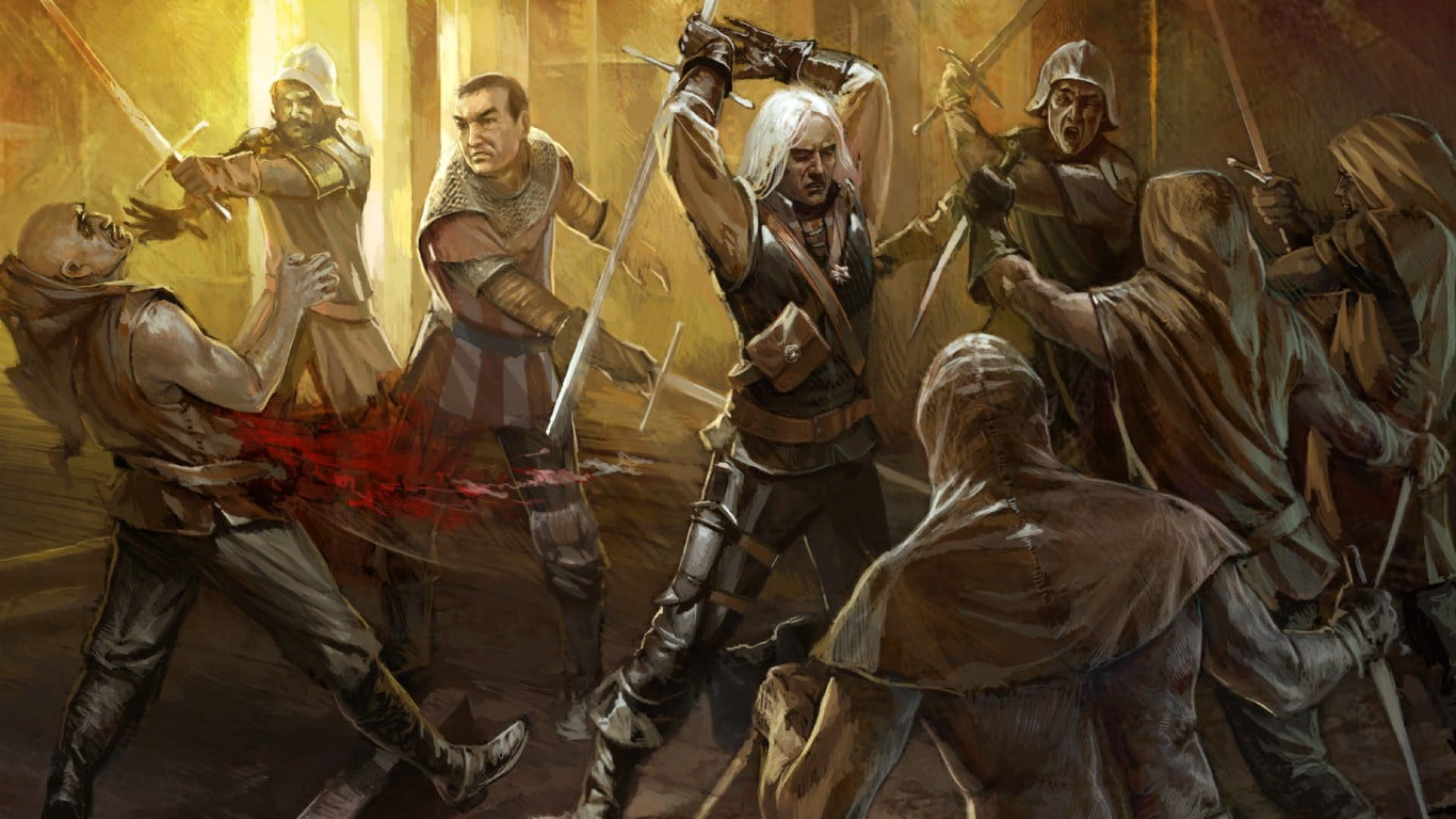 creativity, religion, arts culture and entertainment, The Witcher, human representation, group of people, representation, built structure, art and craft, HD Wallpaper
