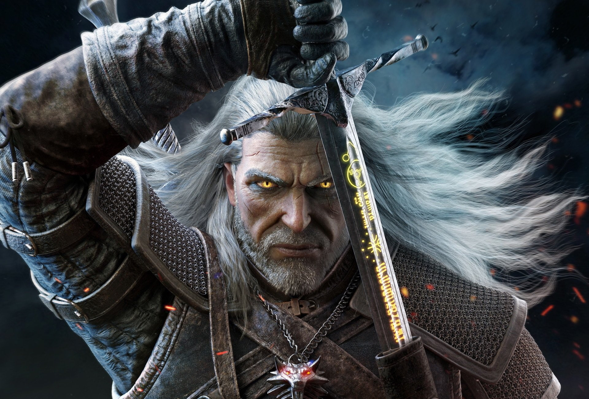 Fan art, Geralt of Rivia, The Witcher 3, 1080P, Artwork, HD Wallpaper