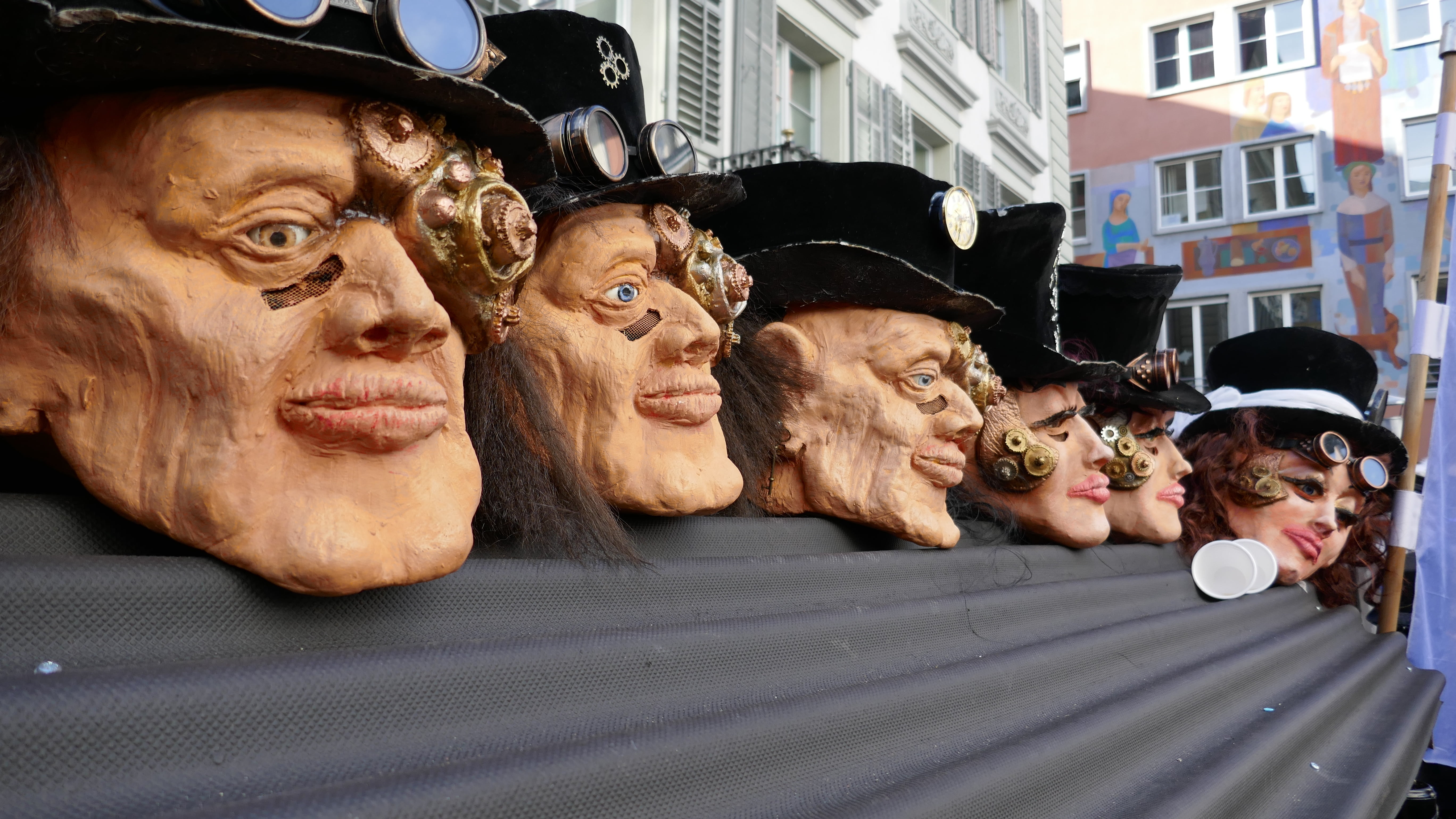 headshot, human representation, fool-time, carnival, sculpture, face, head, representation, doll, architecture, building exterior, art and craft, people, HD Wallpaper