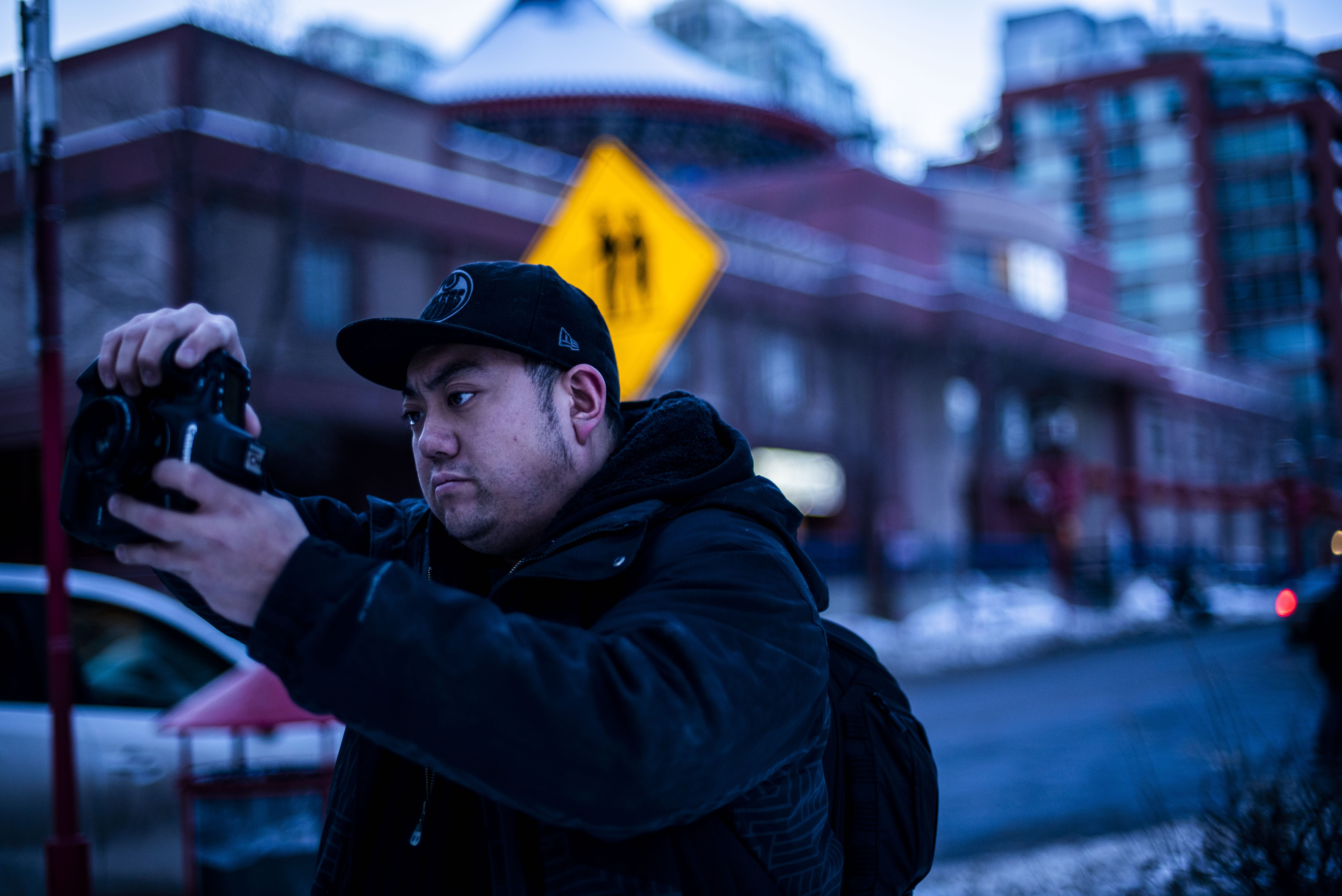 5K, photo, photographer, symbol, warm clothing, photography, architecture, coat, apparel, accessory, cap, accessories, photography themes, face, weaponry, HD Wallpaper