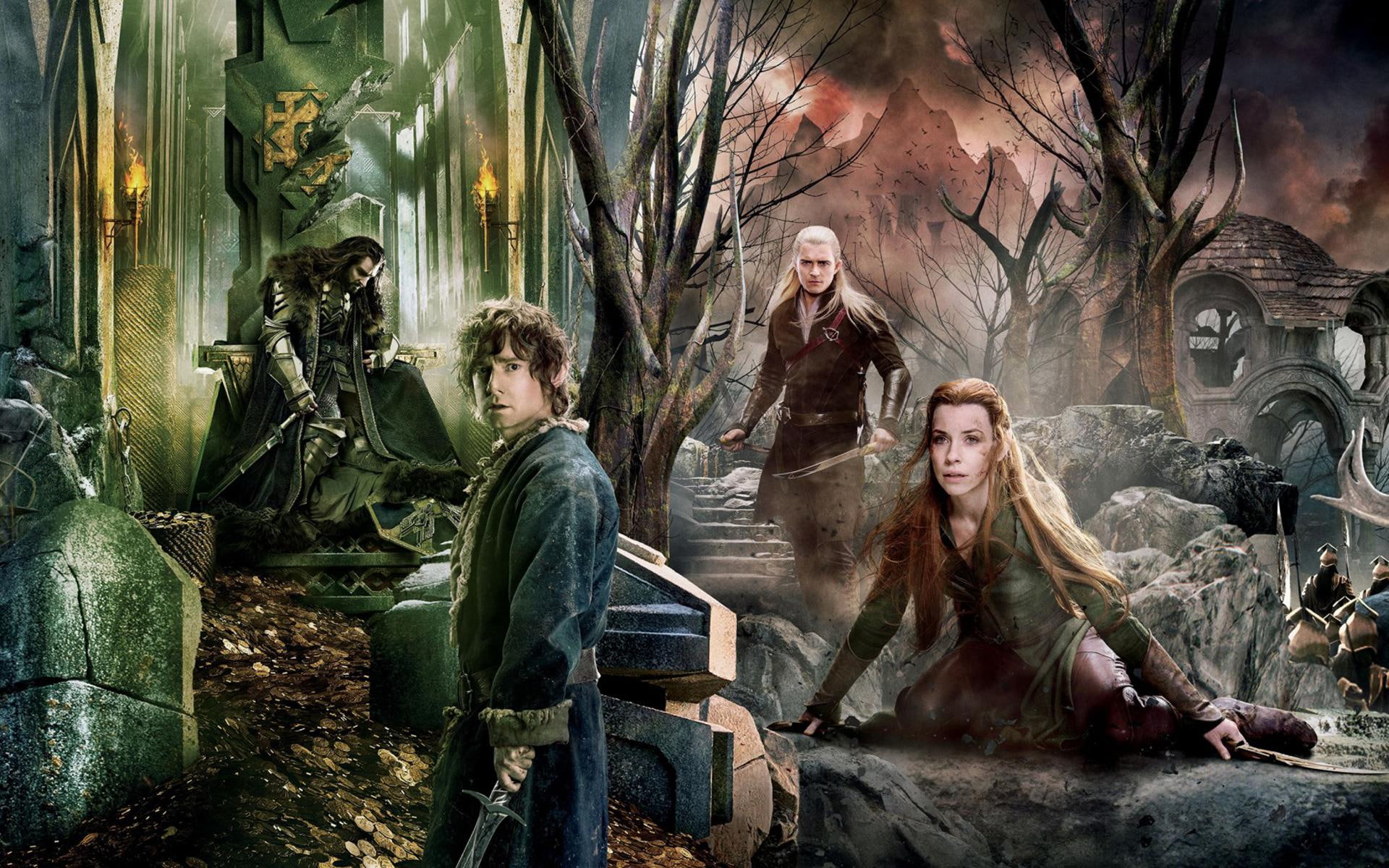 battle, hollywood, hollywood movies, adventure, movie, 2014, 1080P, hobbit, five, movies, HD Wallpaper
