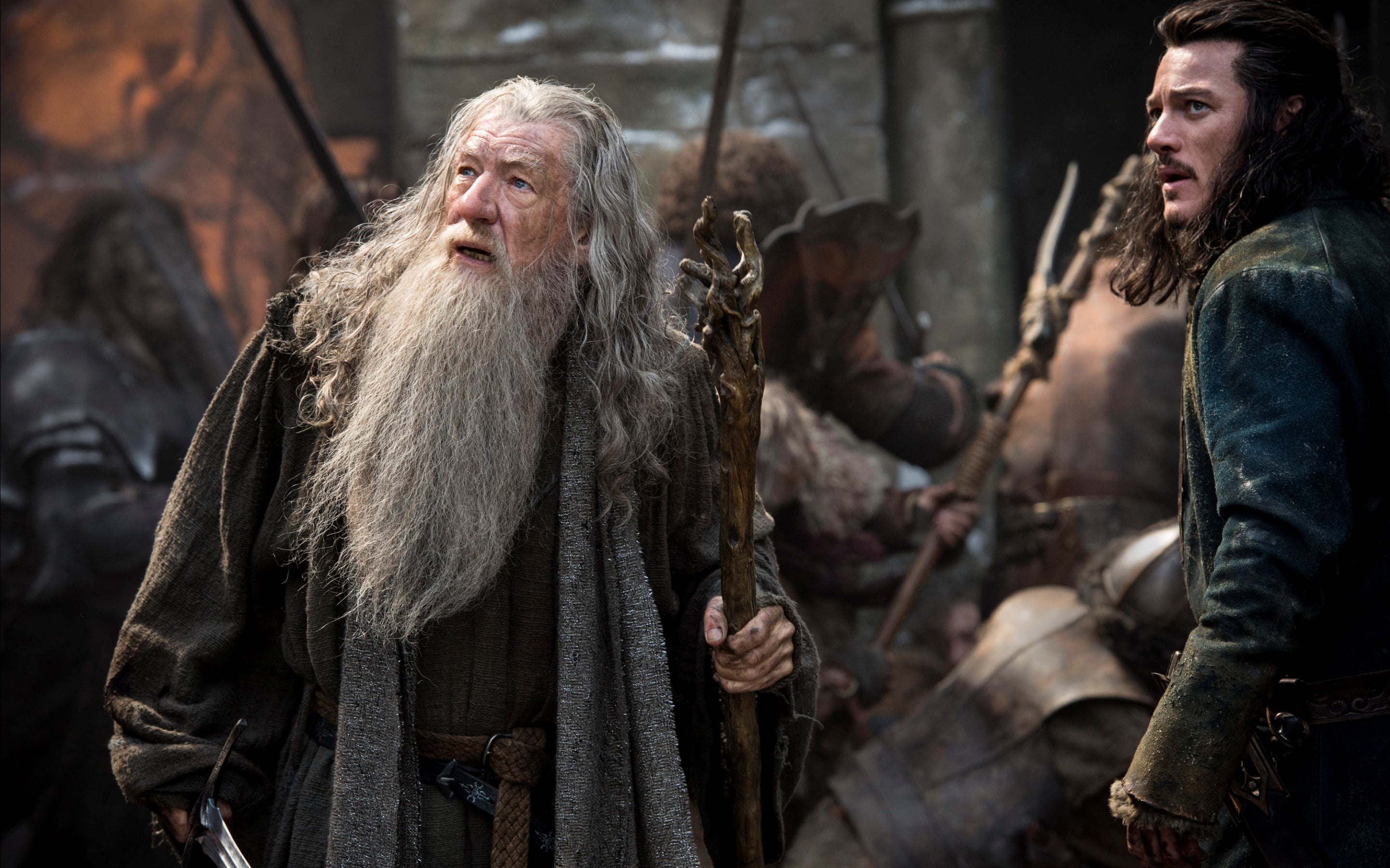 gandalf, Movies, adult, sitting, social issues, lifestyles, facial hair, two people, 2K, males, hairstyle, indoors, battle, hollywood, hair, five, gray, HD Wallpaper