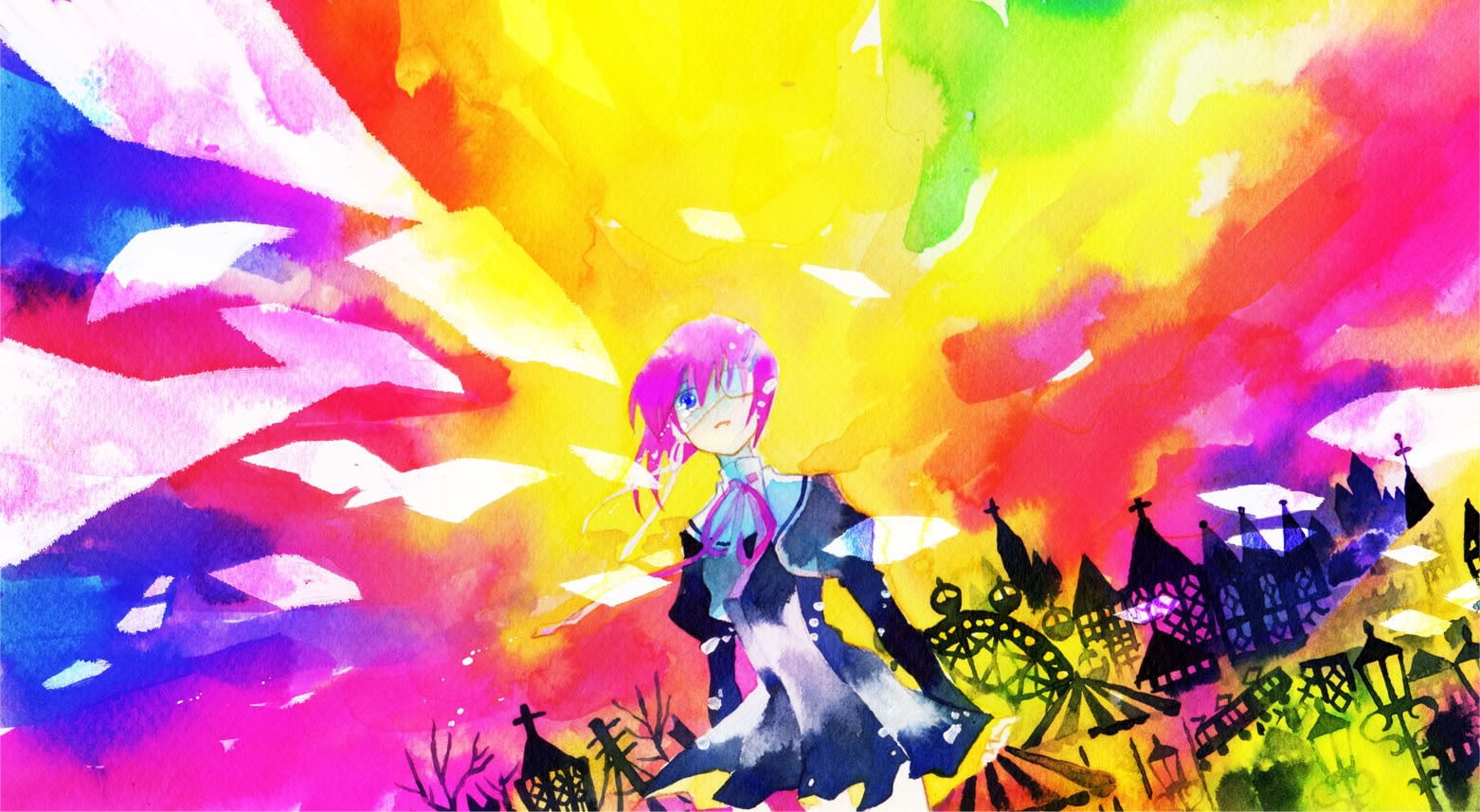 colorful, ef - a fairy tale of the two, 720P, anime, anime girls, Shindou Chihiro, HD Wallpaper