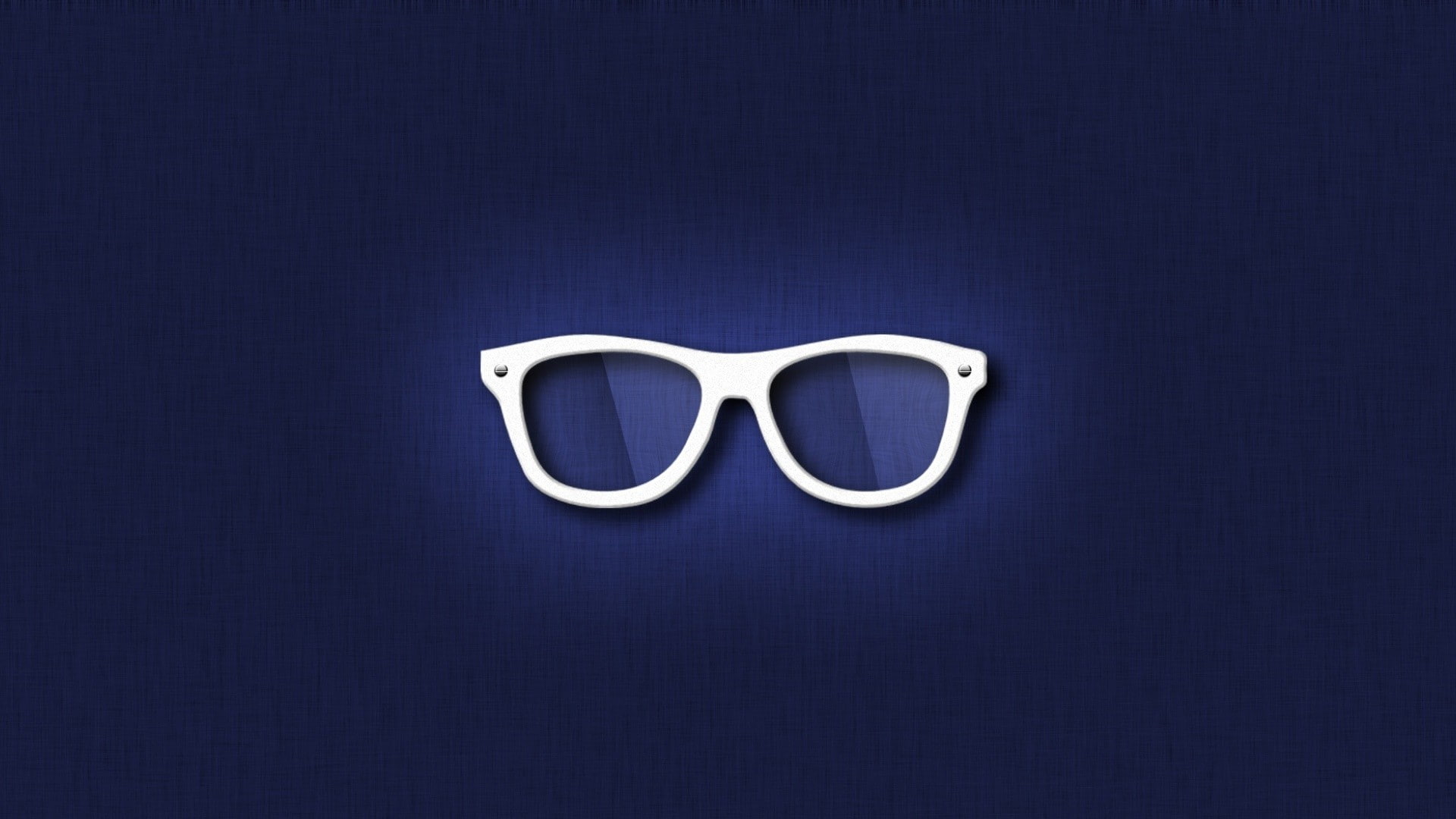 blue background, hipster, background, minimalism, blue, glasses, 1080P, HD Wallpaper
