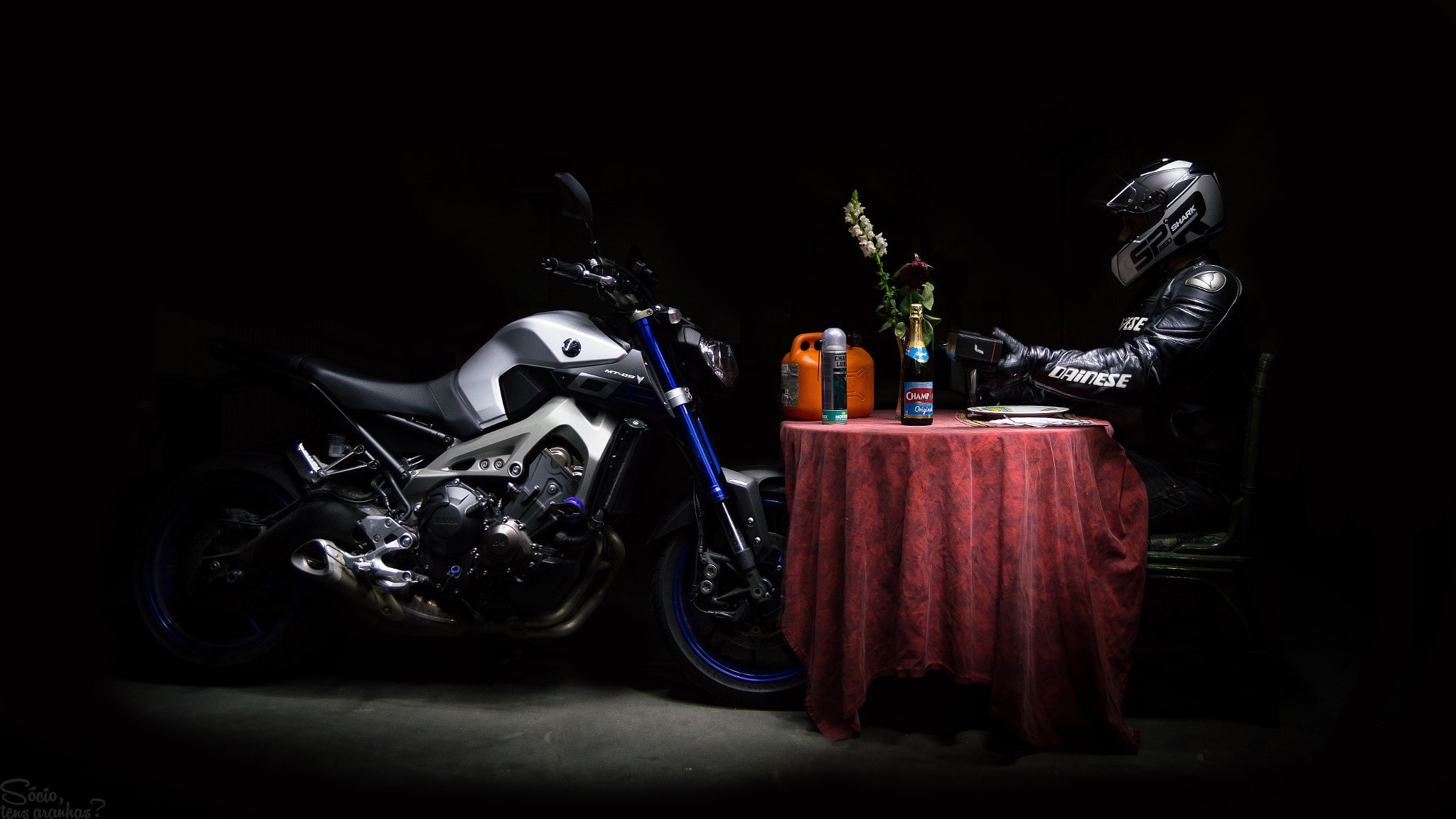 red, metal, transportation, mode of transportation, performance, dark, stage, black background, choice, indoors, black color, close-up, Alan Glautiero, HD Wallpaper
