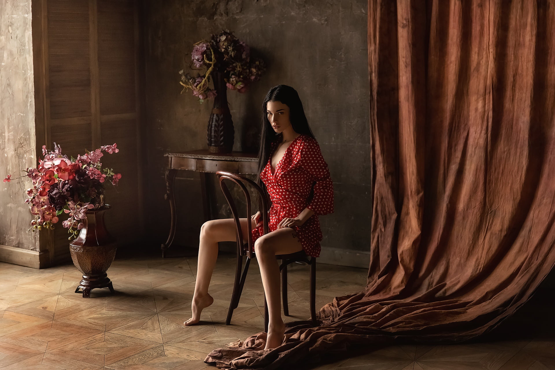 legs, girl, Anastasia Barmina, 1080P, Alla Berger, look, HD Wallpaper