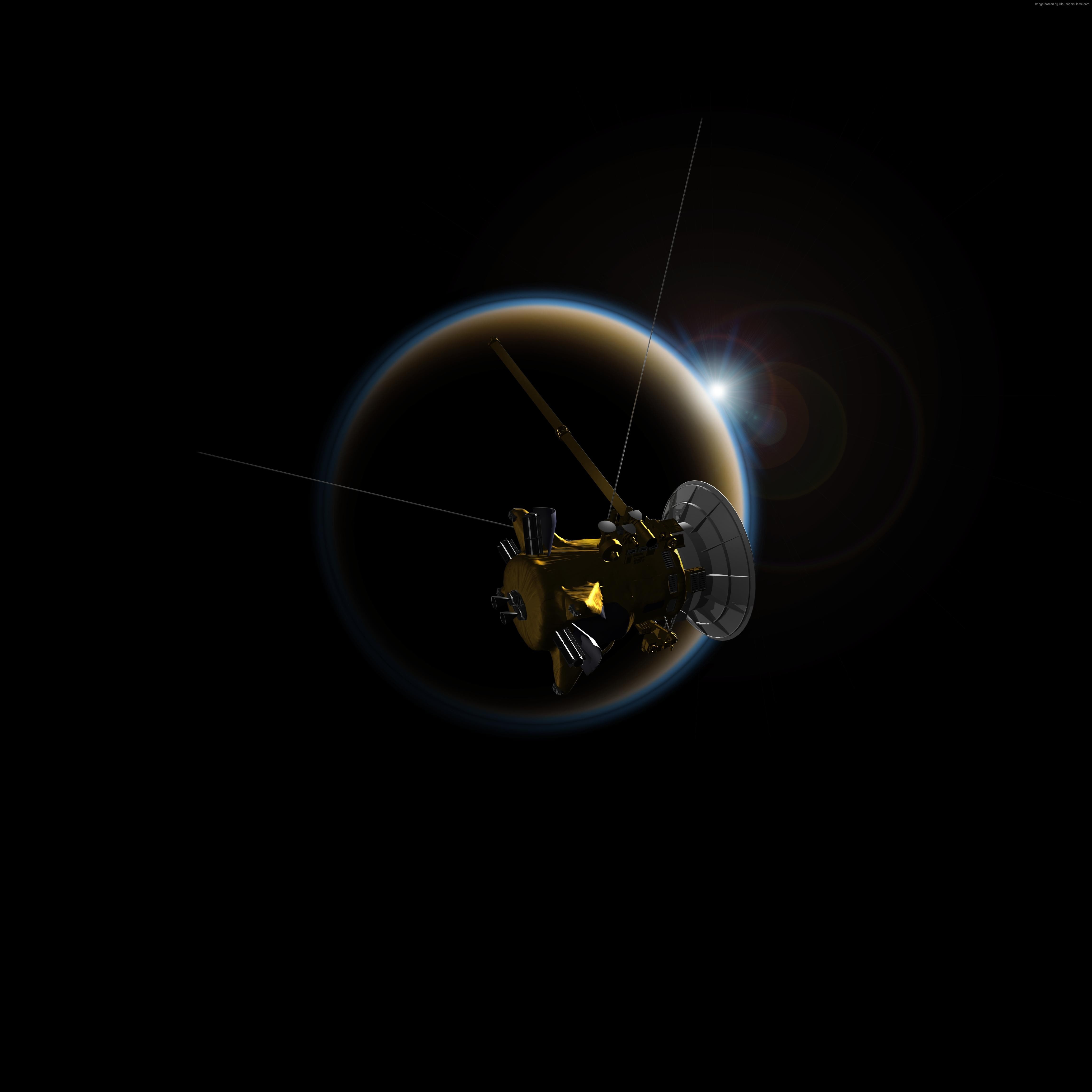 Saturn, 4k, 4K, Cassini Probe, Phone HD Wallpaper