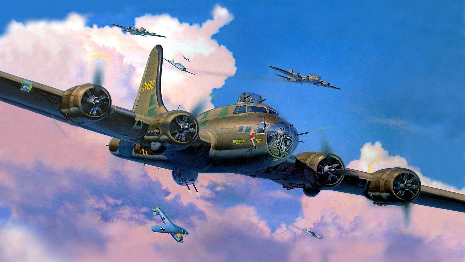 Boeing B-17 Flying Fortress, 720P, Bombers, HD Wallpaper