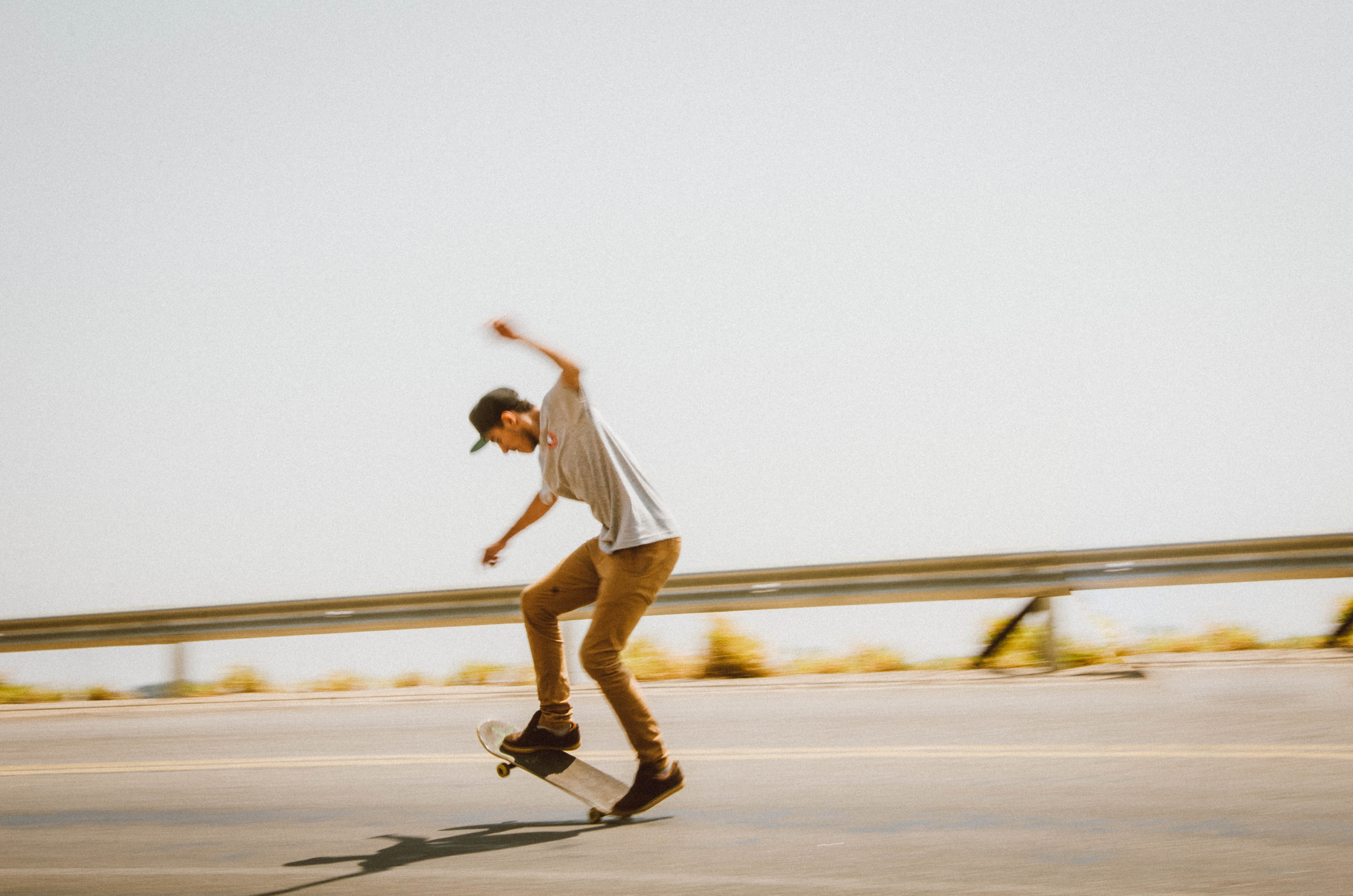 style, limb, outdoors, blur, women, young Adult, arms raised, skateboarding, human arm, skating, person, copy space, skill, human limb, balancing, road, HD Wallpaper