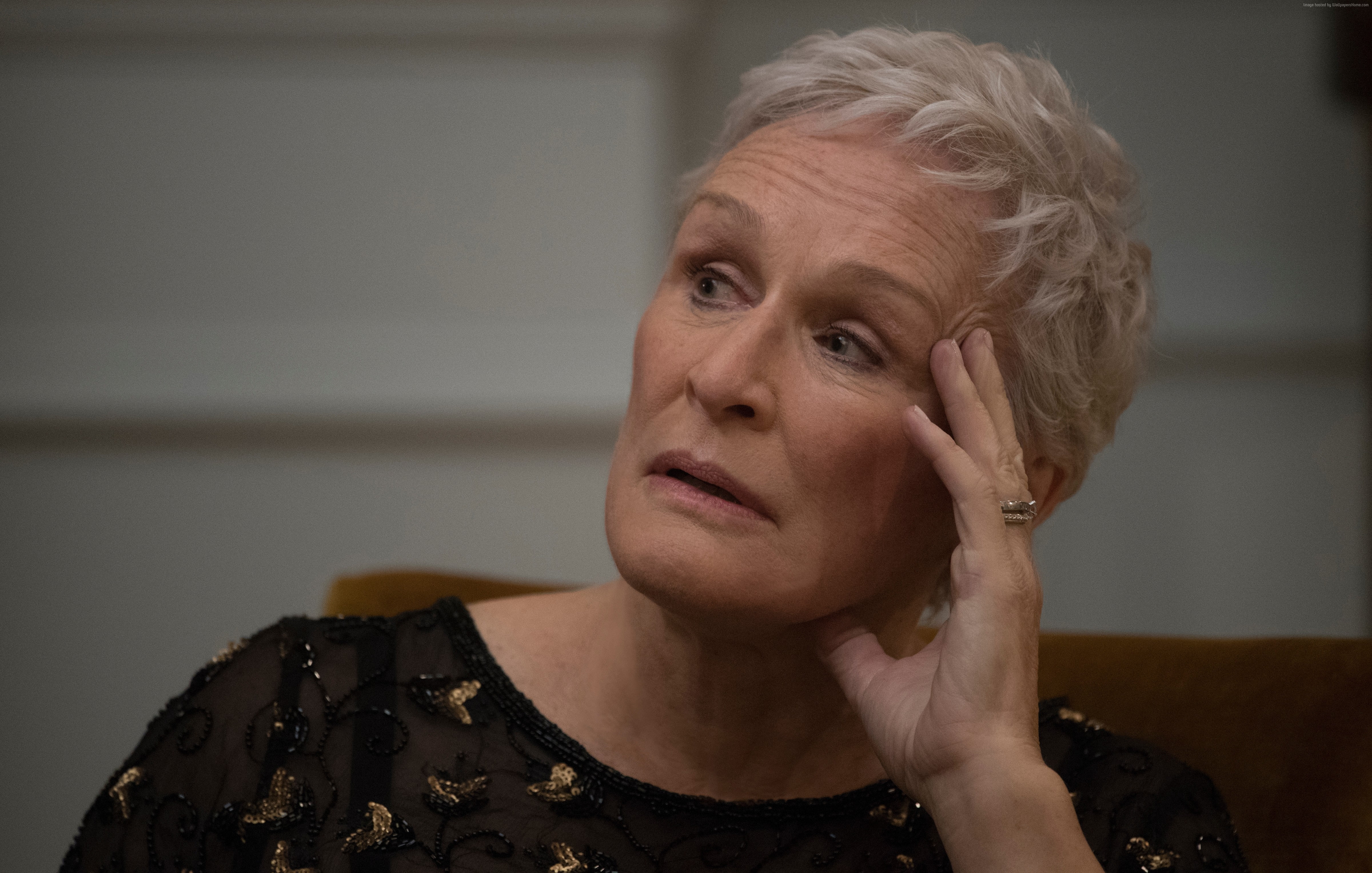 4K, Glenn Close, The Wife, 4K, HD Wallpaper