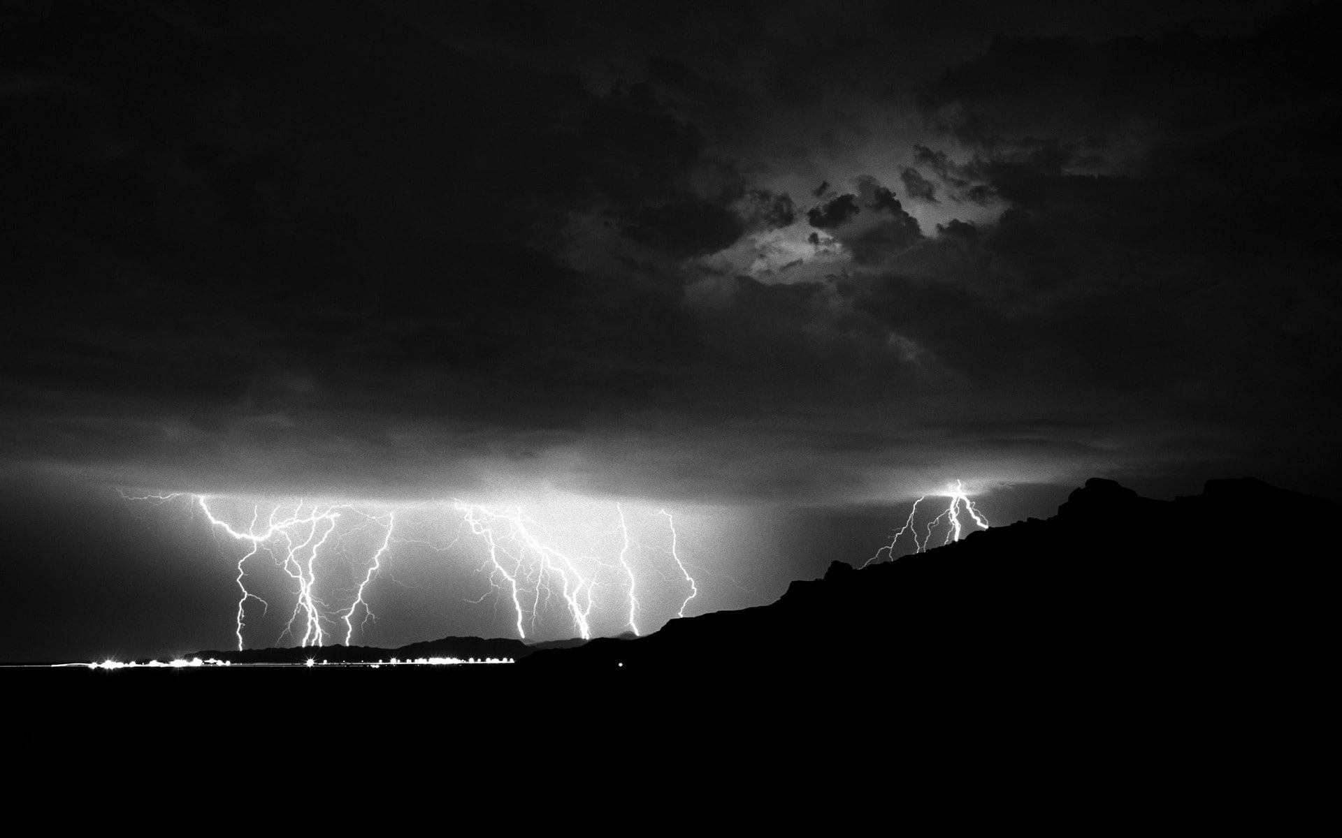 sign, electricity, thunderstorm, low angle view, dark, forked lightning, no people, meteorology, storm cloud, power in nature, communication, storm, warning sign, HD Wallpaper
