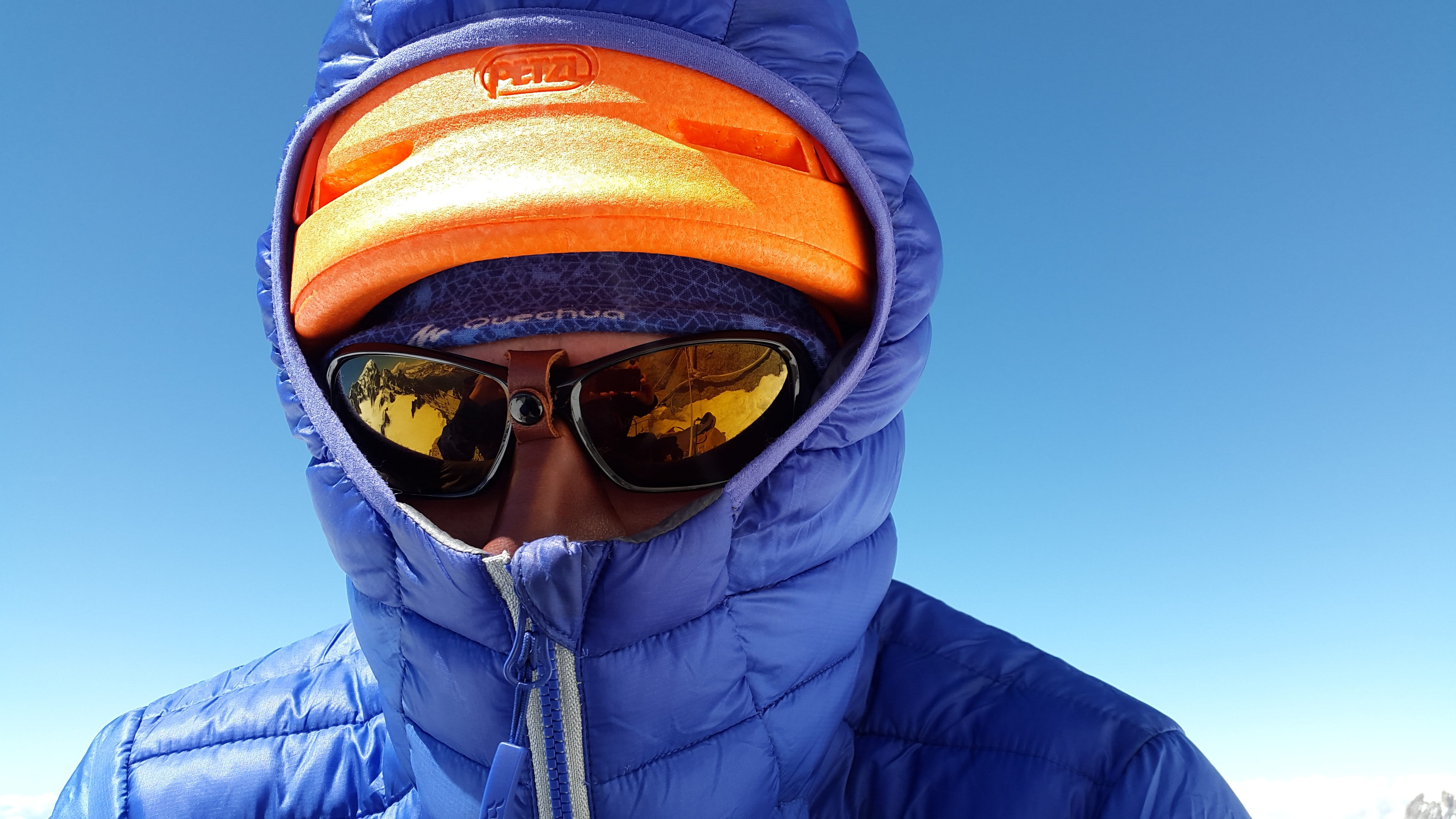 blue, people, glasses, one Person, warm clothing, function clothes, leisure activity, sunglasses, down jacket, caucasian Ethnicity, outdoors, sun protection, HD Wallpaper