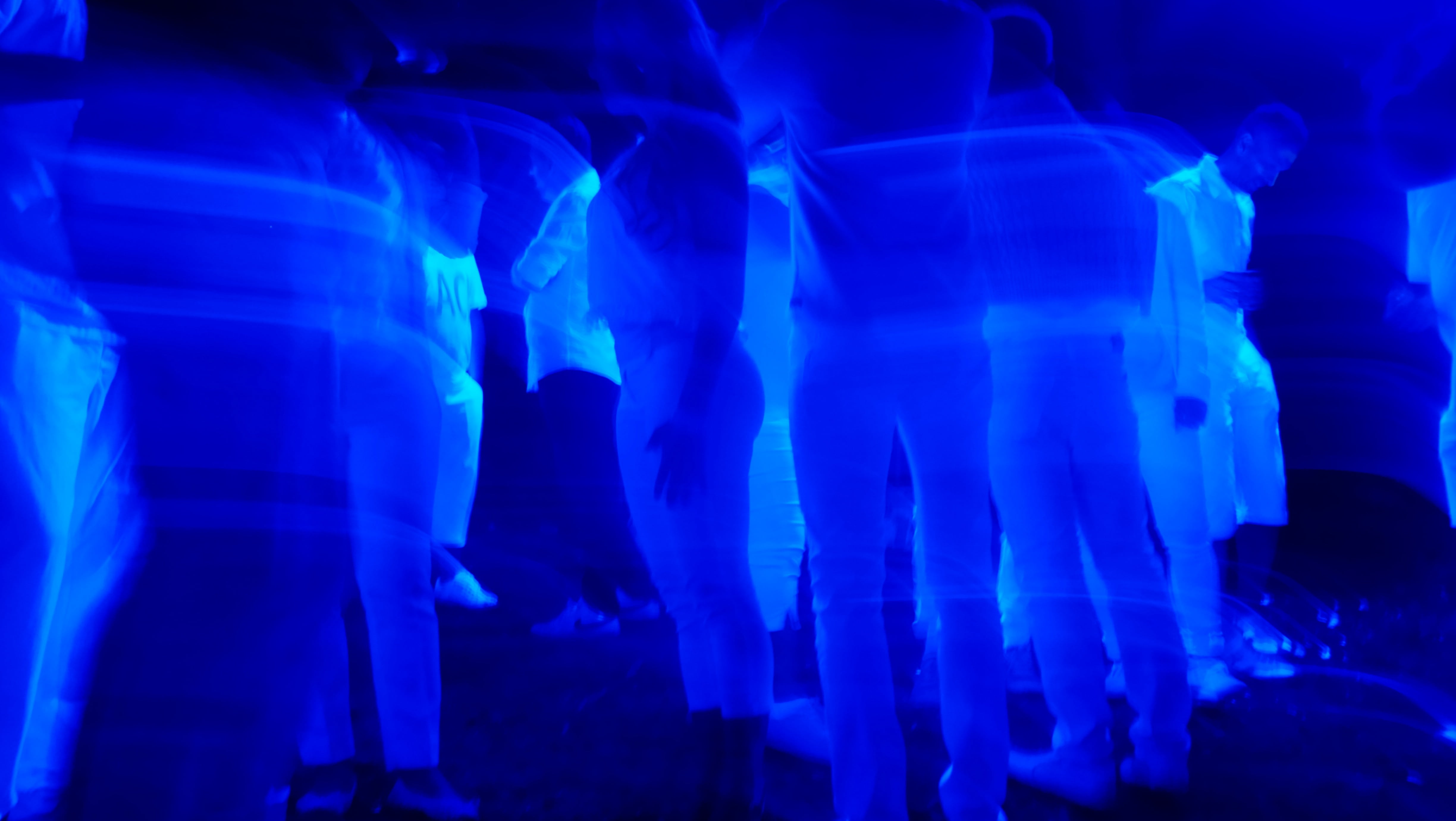 illuminated, dance floor, disco dancing, enjoyment, night party, performance, blue light, party - social event, fun, human limb, blurred motion, human body part, HD Wallpaper
