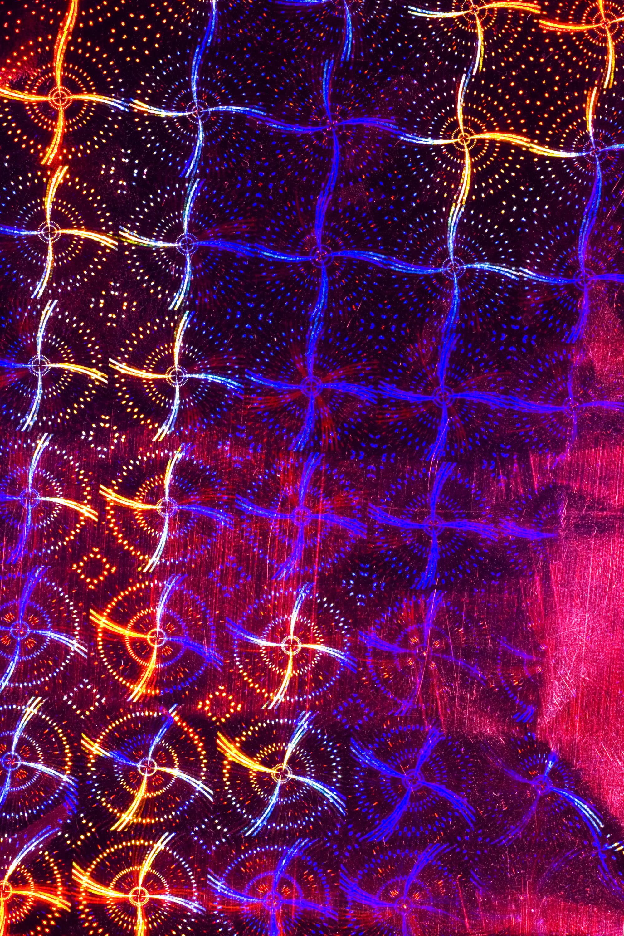 glass, spot, indoors, creativity, christmas lights, 2K, fancy, purple, flare, vivid, abstract, effect, design, colored, light trail, illuminated, image, Phone HD Wallpaper
