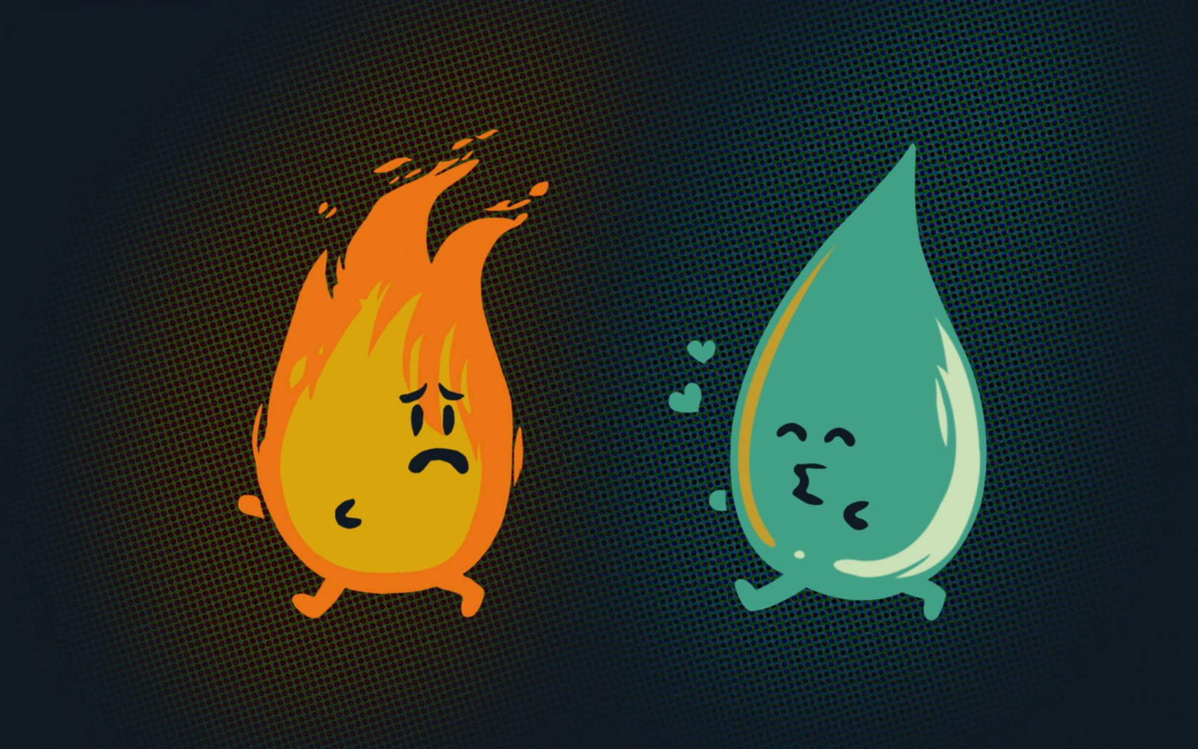 indoors, sign, representation, orange color, water, nature, fire, close-up, orange, flame, human representation, smiling, fireball, symbol, creativity, HD Wallpaper