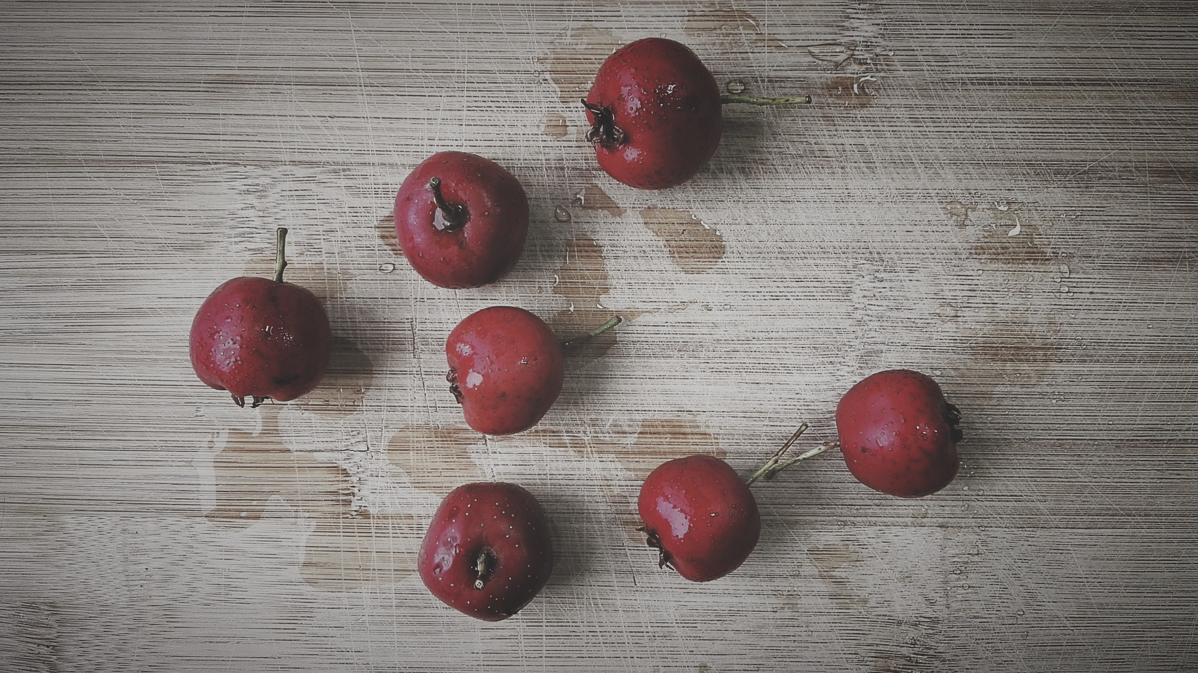 vitamins, healthy eating, red, hawthorn, acid, directly above, ripe, organic, freshness, 4K, tomato, table, cherry, indoors, fruit, high angle view, still life, HD Wallpaper