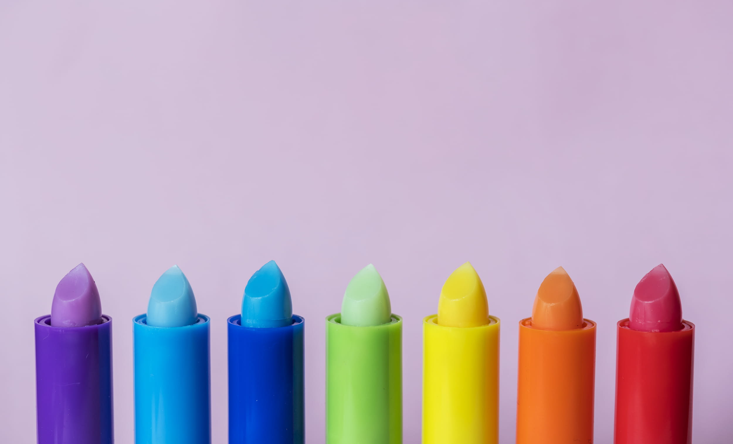 colorful, ointment, large group of objects, orange, art and craft equipment, design, creativity, candle, no people, vibrant color, close-up, lip balm, fashion, HD Wallpaper
