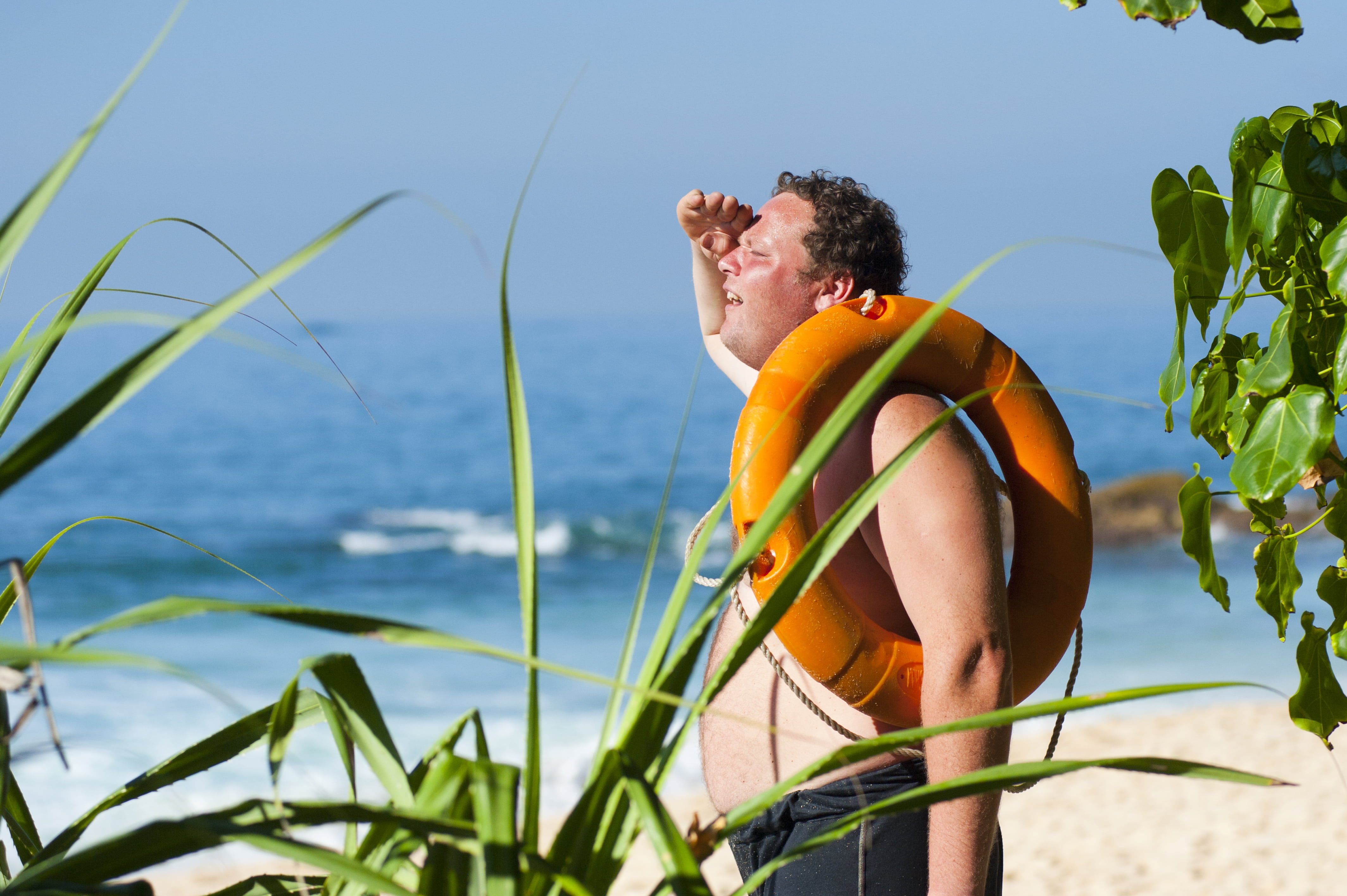relaxation, smile, leaves, grass, outdoors, green, 4K, leisure activity, looking, transportation, beach, landscape, ocean, young adult, happy, lifebuoy, HD Wallpaper