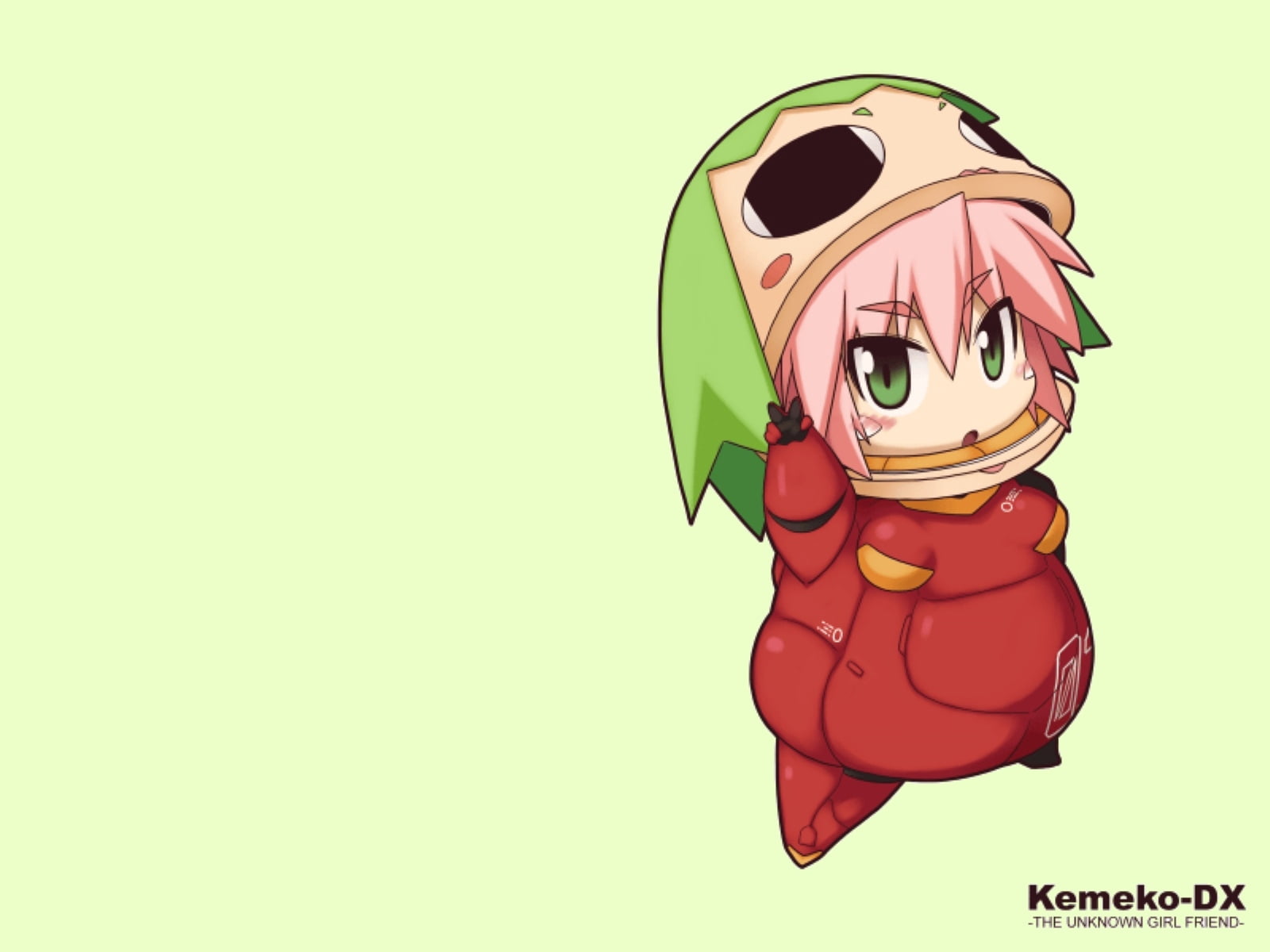 anime, cartoon, one Person, illustration, kemeko, cheerful, green Color, mm, facial Expression, metal, people, humor, smiling, costume, vertebrate, studio shot, HD Wallpaper