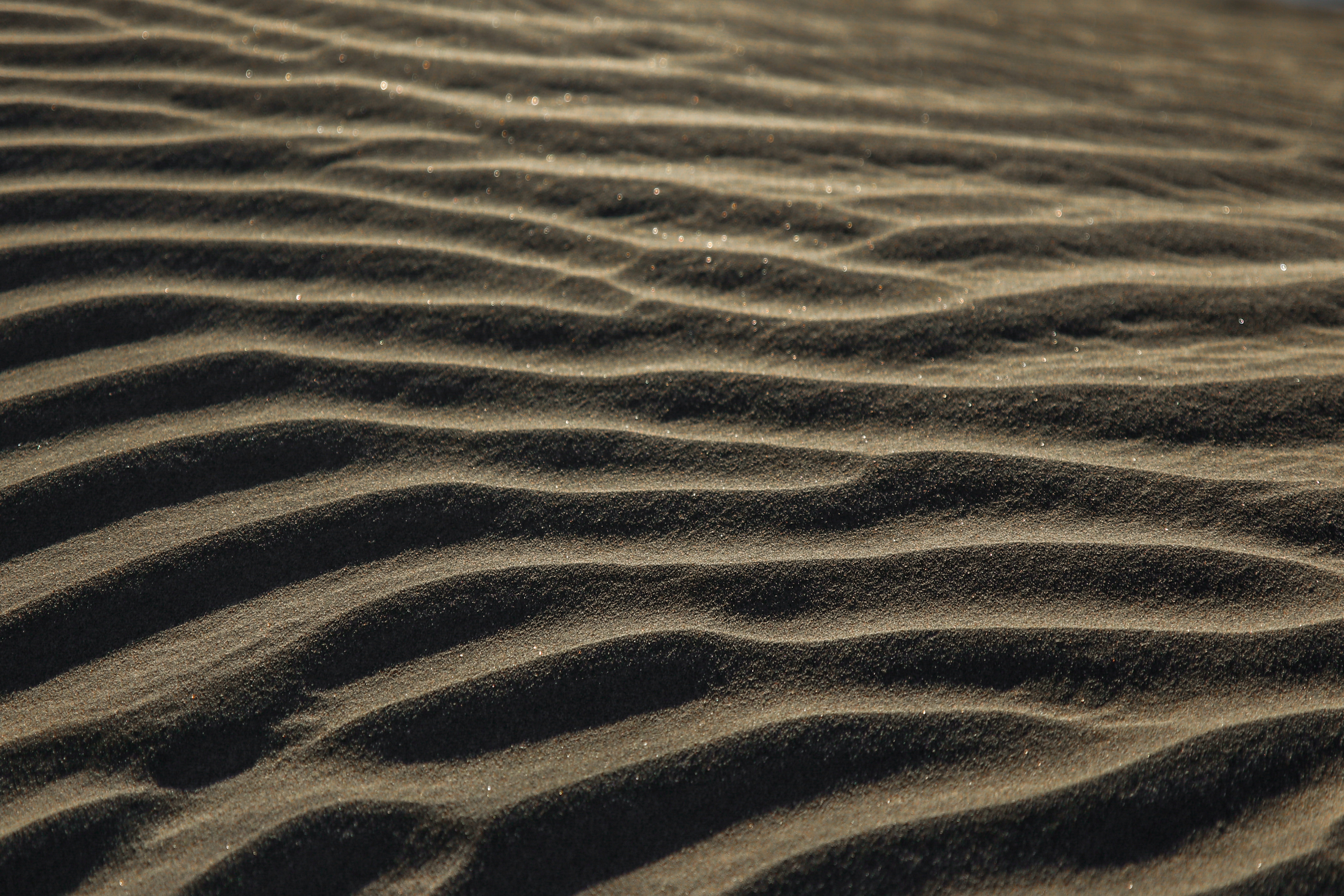 day, backgrounds, outdoors, pattern, wave pattern, scenics - nature, nature, rippled, sand, beauty in nature, arid climate, desert, covered, beach, full frame, HD Wallpaper