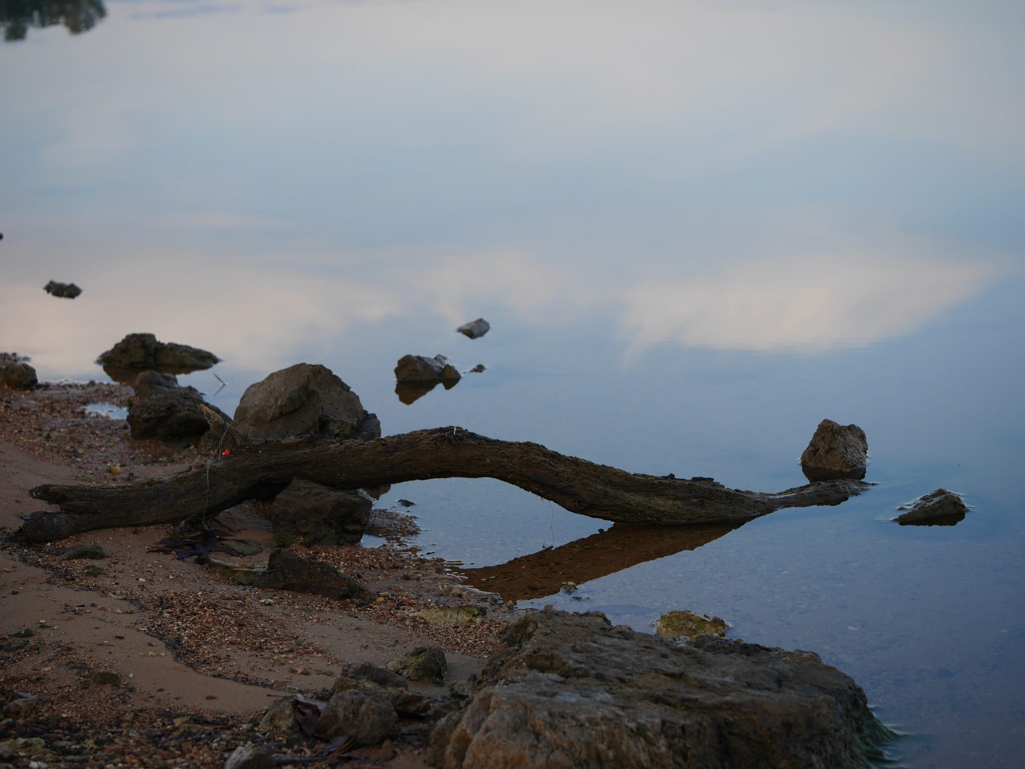 alabama, solid, alpine, nature, outdoors, river, land, scenics - nature, day, no people, morning, reflection, 1080P, rocks, logan martin dam, rock, log, HD Wallpaper