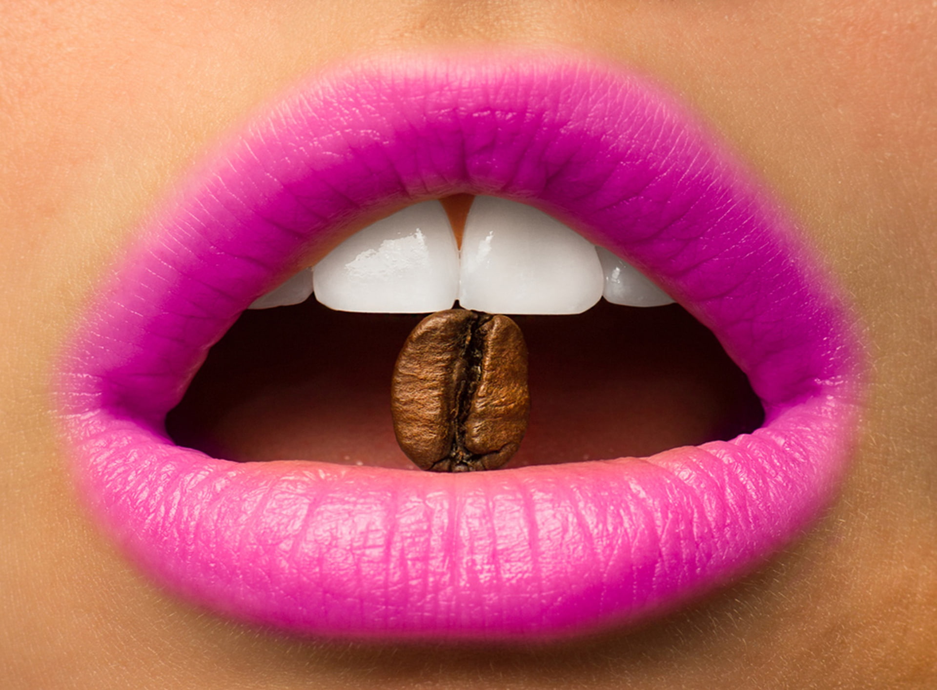beautiful woman, pink color, bean, human body part, lipstick, women, mouth, human face, shiny, females, beauty, close-up, human mouth, one person, lips, HD Wallpaper