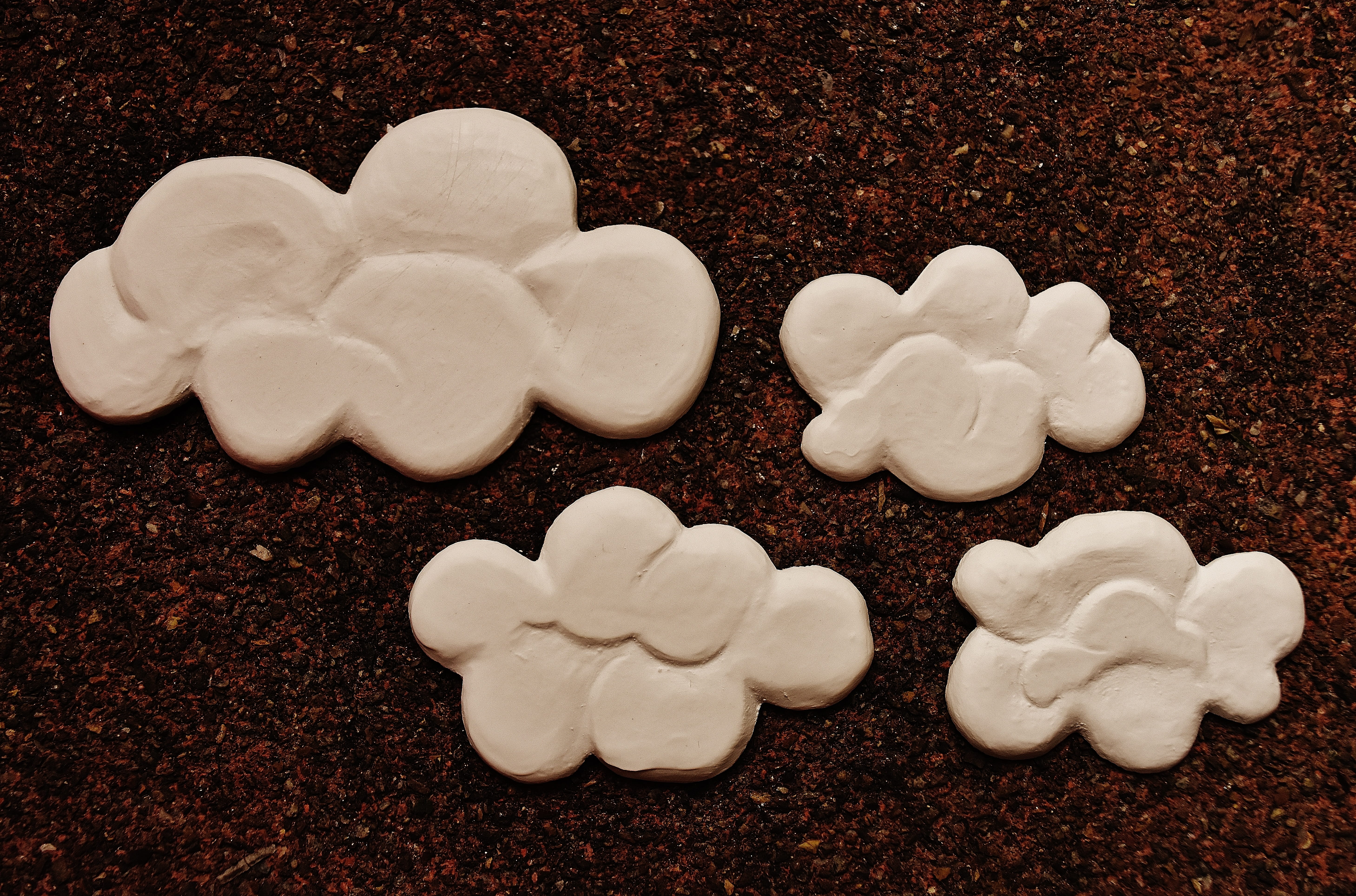 white, celebration, sweet, baked, clouds, love, white color, emotion, self-made, gypsum, blank, large group of objects, cast, design, food and drink, 5K, HD Wallpaper