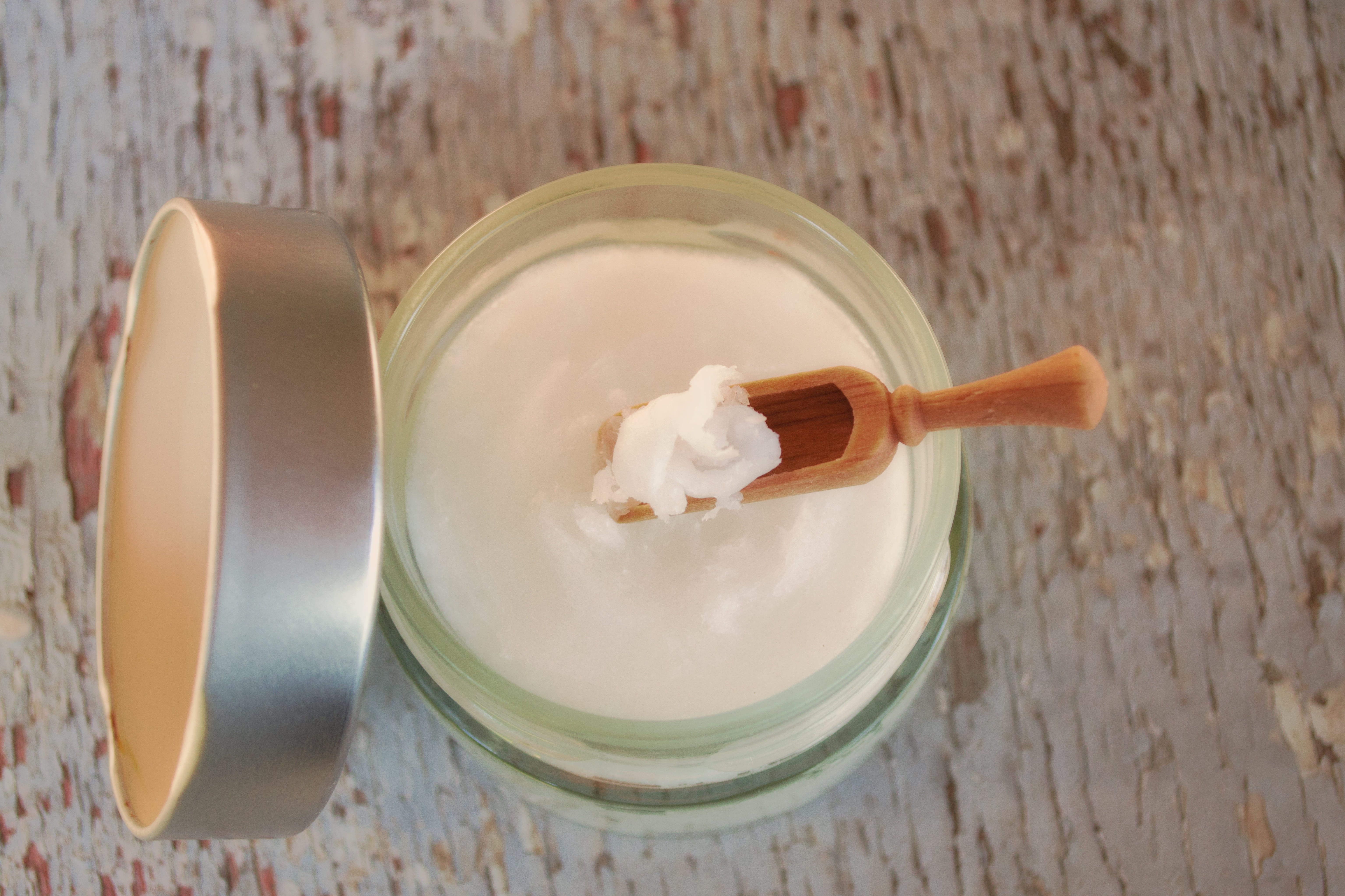 coconut oil in jar, delicious, no people, indoors, yogurt, wooden spoon, coconut, vegan, oil, wellness, aroma, white, healthy eating, Jar, kitchen utensil, HD Wallpaper