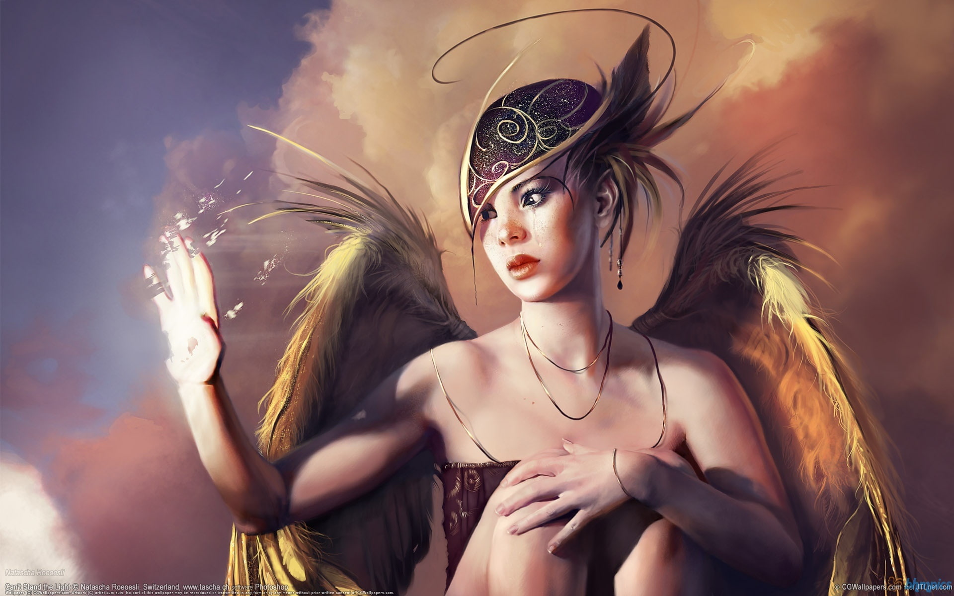 Sensitive, Girl, 1080P, Light, Fantasy, HD Wallpaper