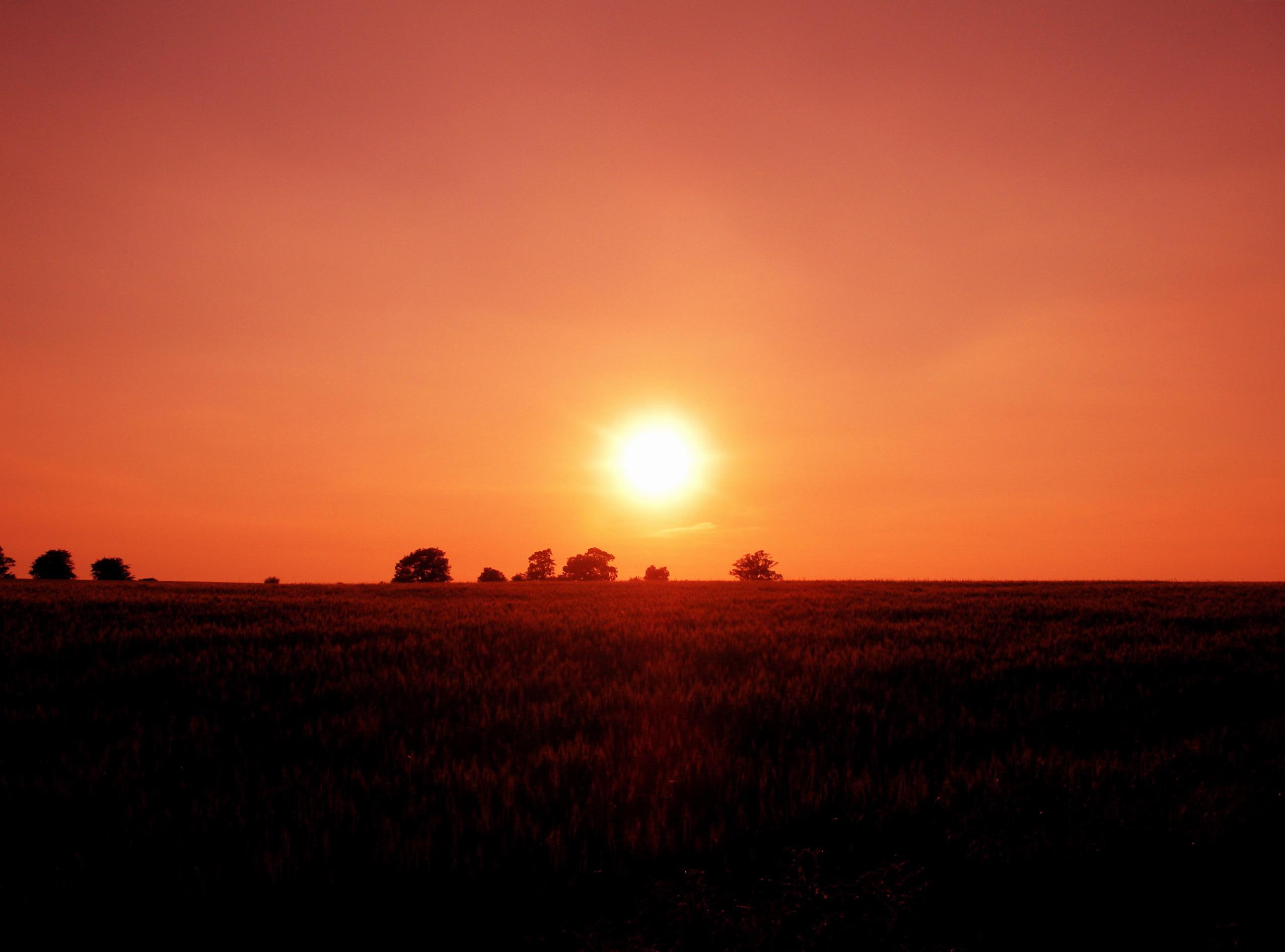 sunset warm cool suffolk england countryside photograph sunny go, warm, 3d and abstract, 1080P, sunset, HD Wallpaper