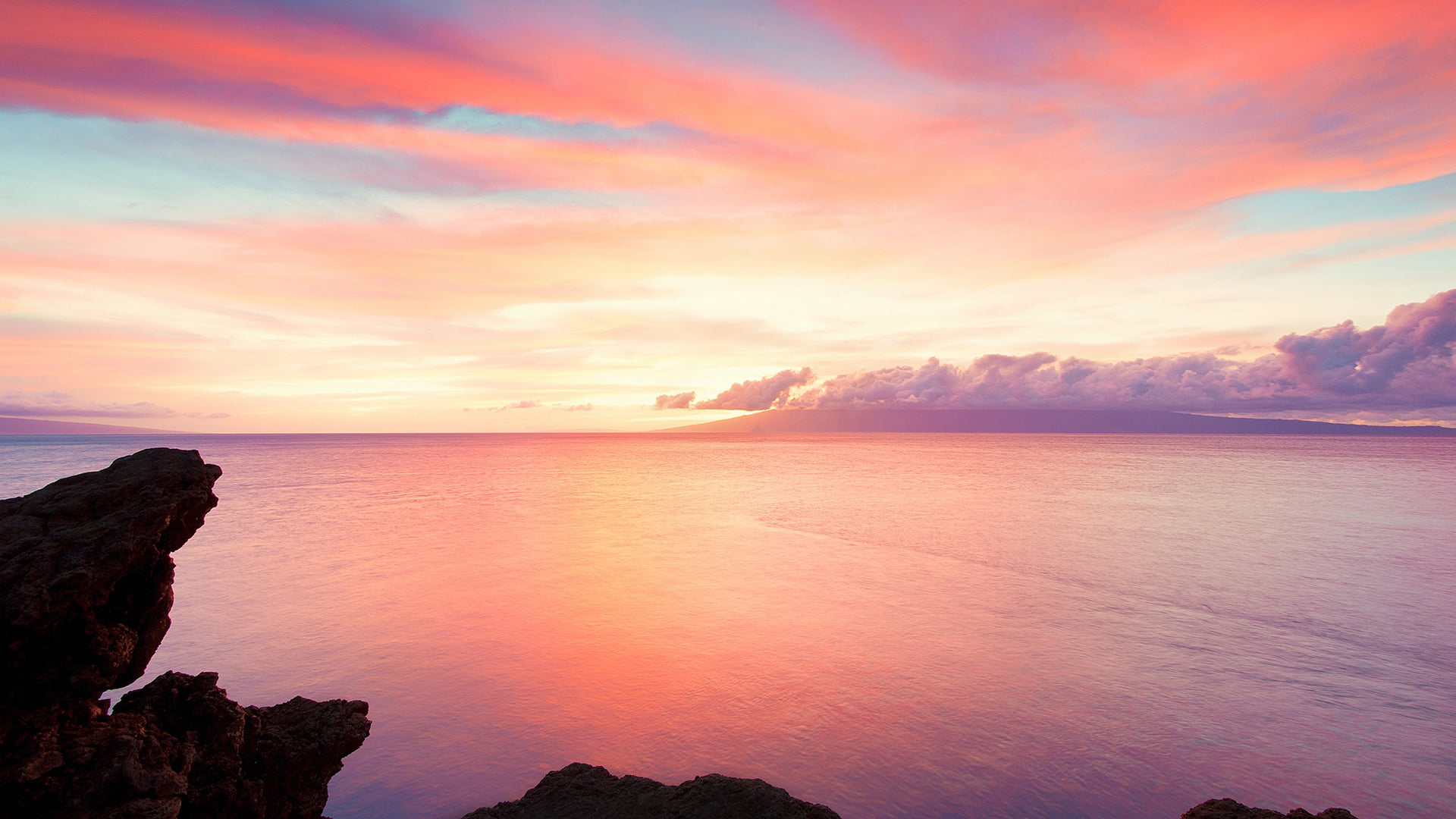 landscape, sunlight, horizon, evening, tranquil, tranquil scene, cloud, horizon over water, rock - object, sky, waves, rock, reflection, tranquility, sunshine, HD Wallpaper
