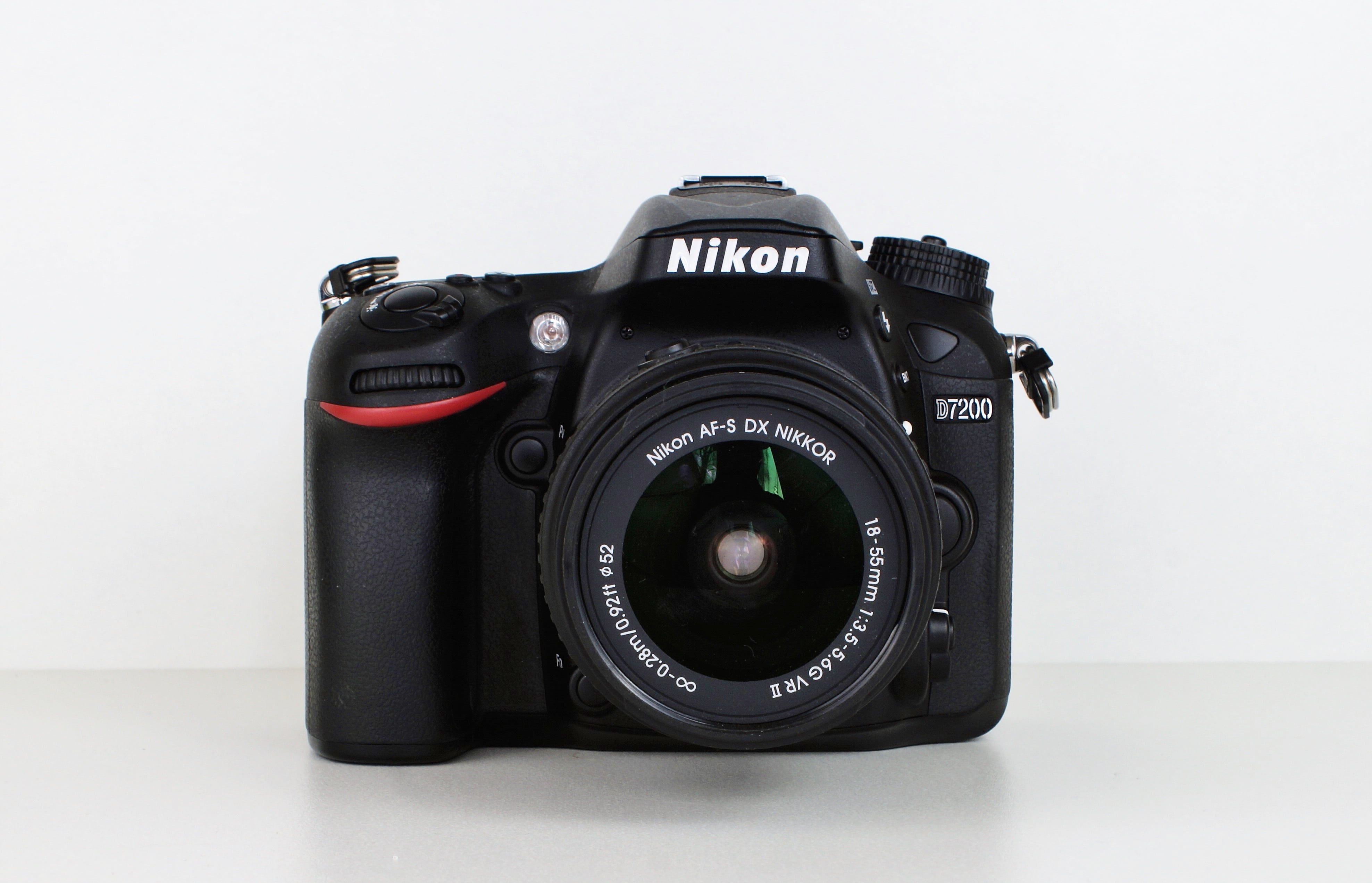 indoors, photography, slr camera, flash light, photography themes, nikon 7200, close-up, black color, images, studio shot, lens - optical instrument, digital camera, HD Wallpaper