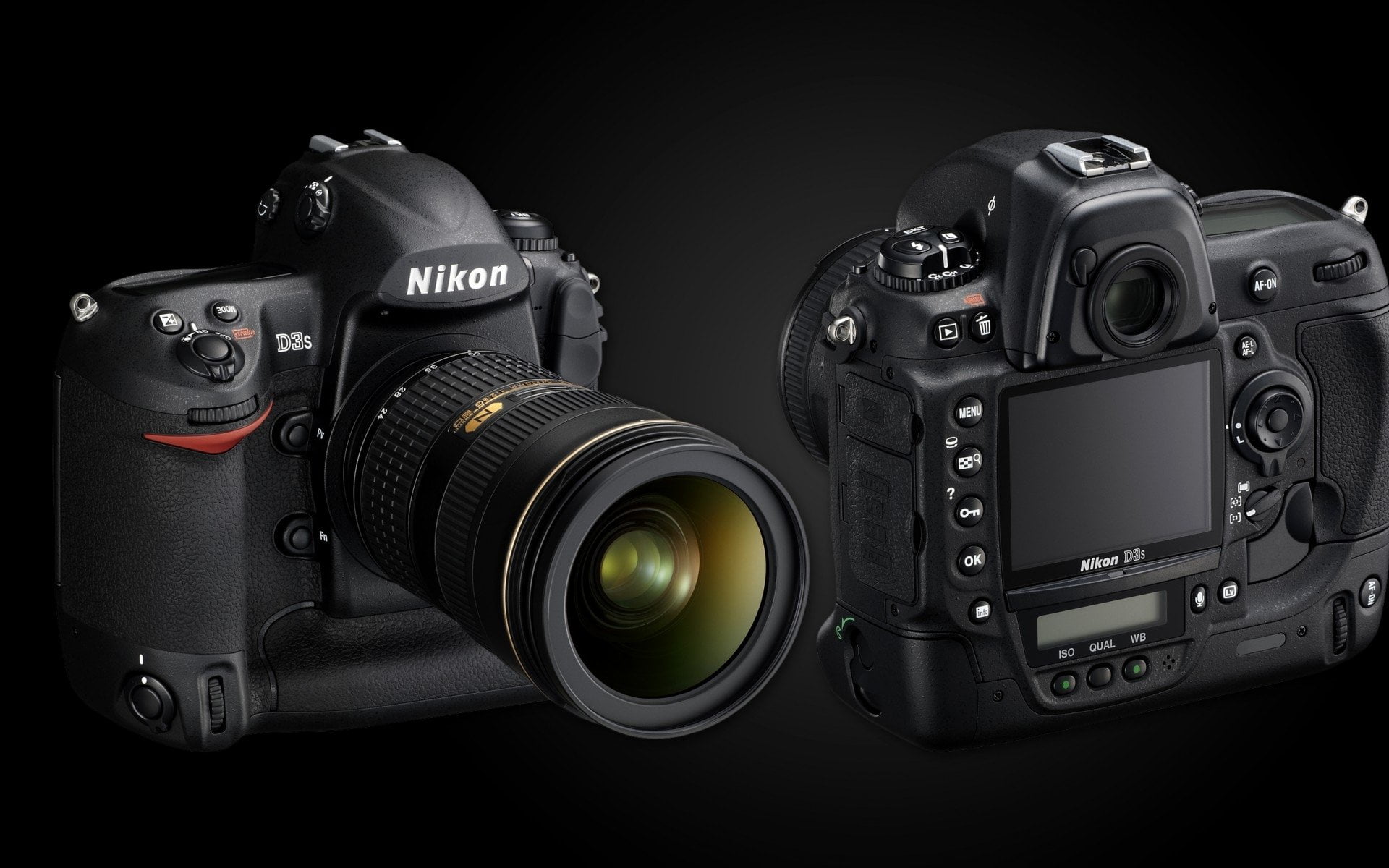 slr camera, Photography, Nikon, no people, studio shot, Lens, filming, close-up, retro styled, still life, photography themes, black background, technology, HD Wallpaper