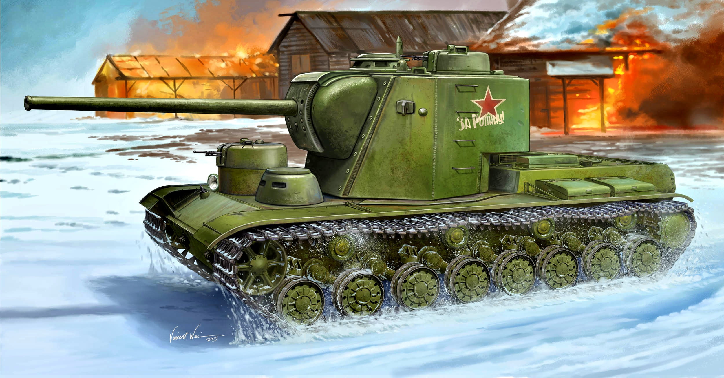 The great Patriotic war, tank, Soviet, 1080P, breakthrough, superheavy, USSR, the project, KV-5, HD Wallpaper