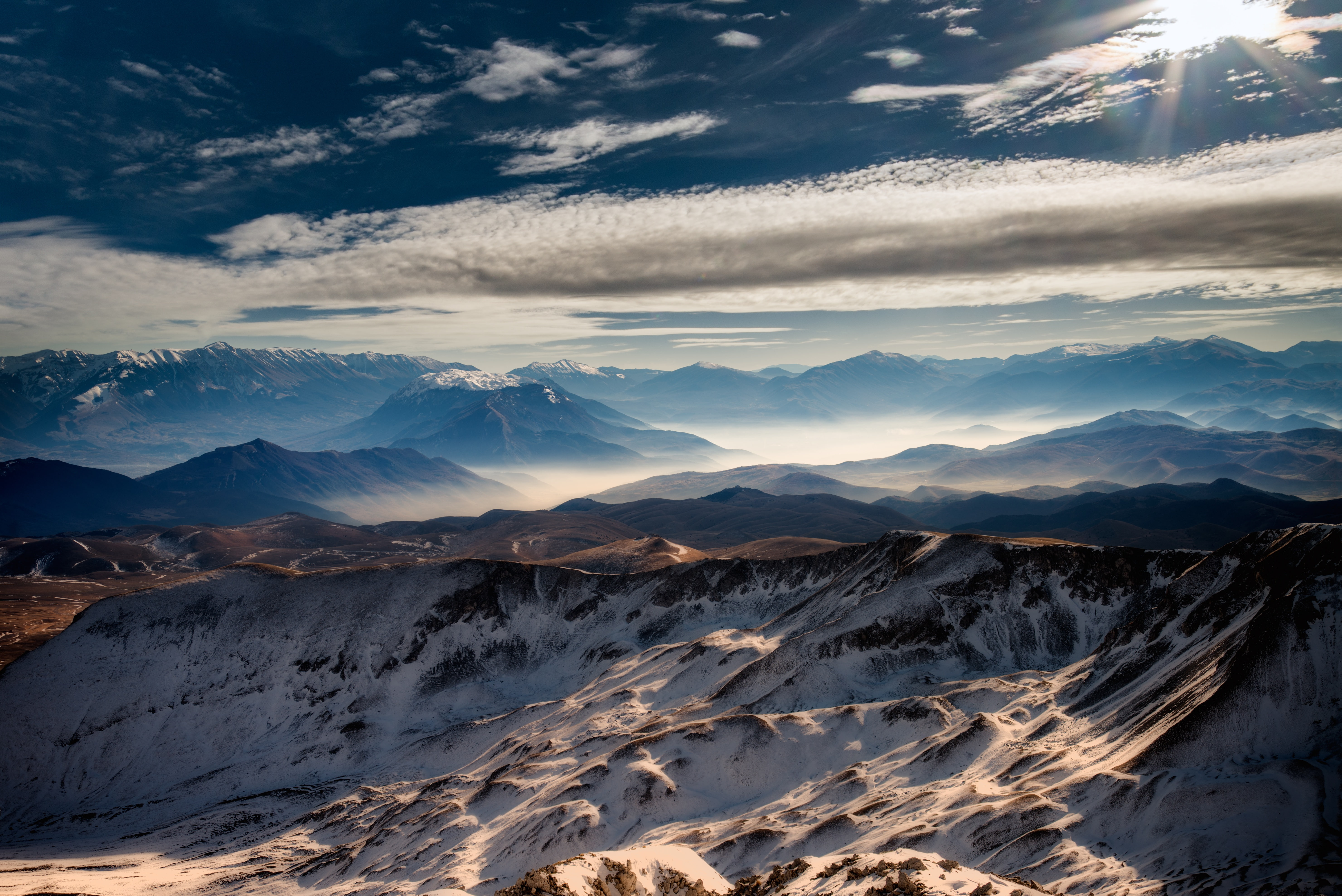 Mountains, 5K, Sunny day, 5K, Noon, HD Wallpaper