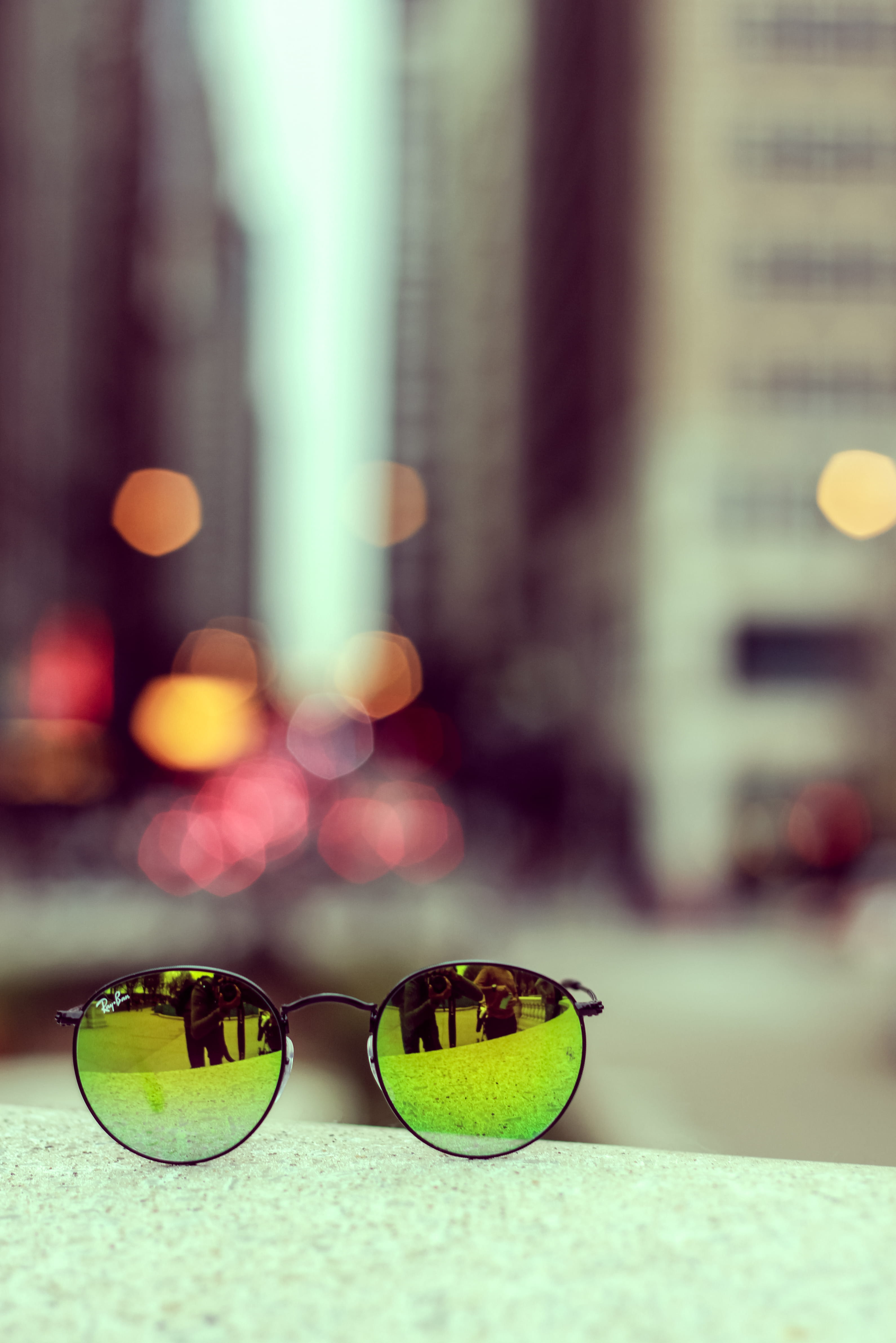 round, selective focus, glass - material, 4K, eyeglasses, built structure, day, bokehlove, sunglasses, focus on foreground, still life, united states, Phone HD Wallpaper