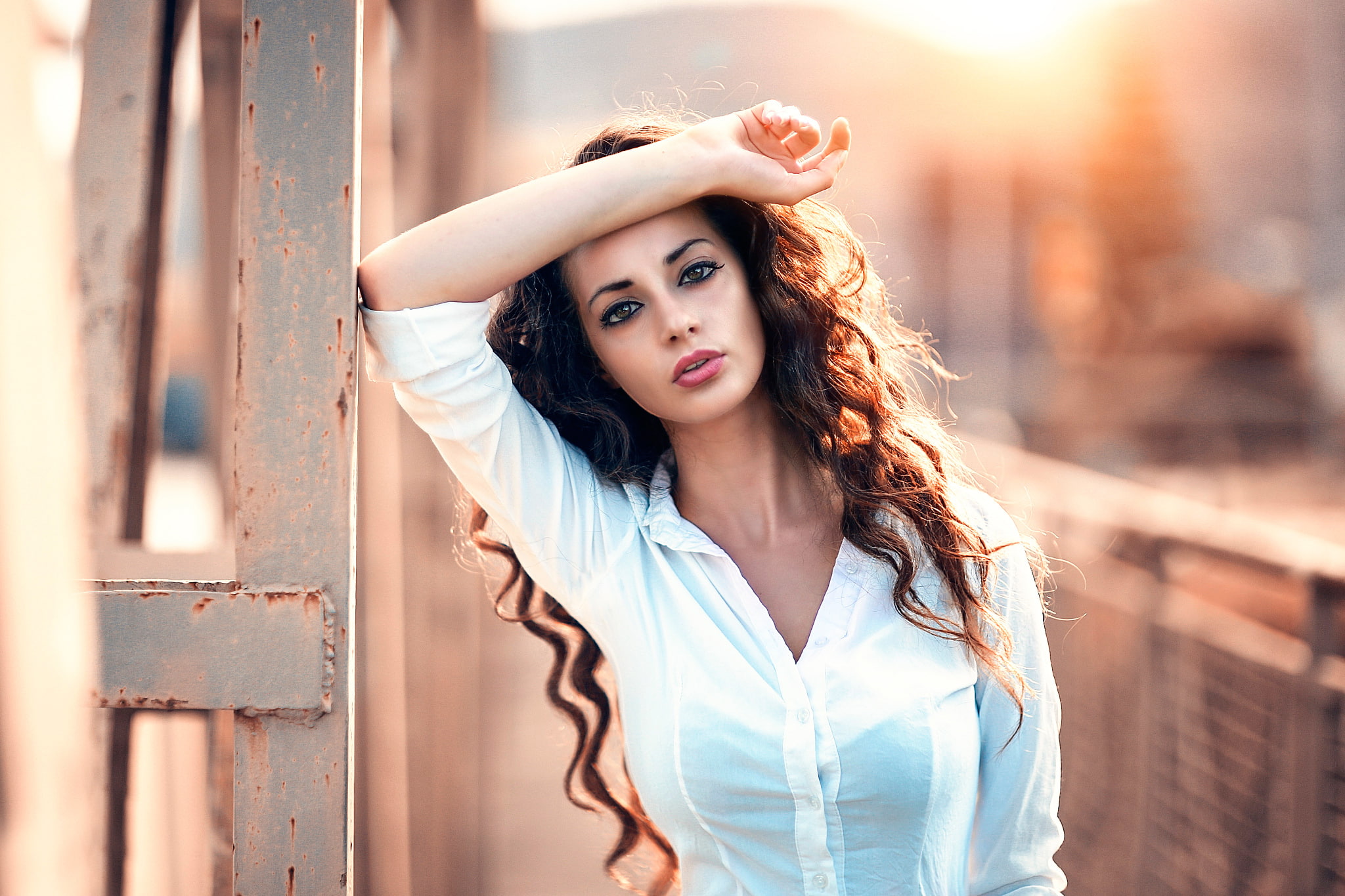 Alessandro Di Cicco, 1080P, look, Good girl gone bad, makeup, HD Wallpaper