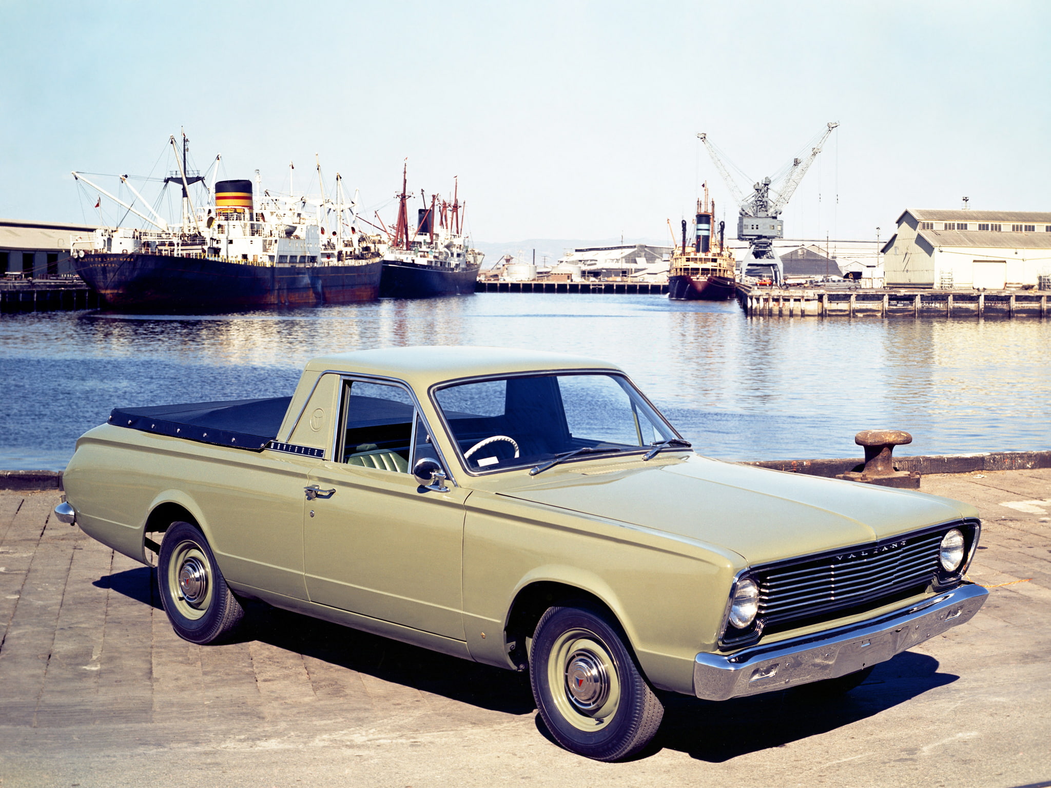 valiant, truck, 1080P, classic, 1966, wayfarer, utility, chrysler, HD Wallpaper