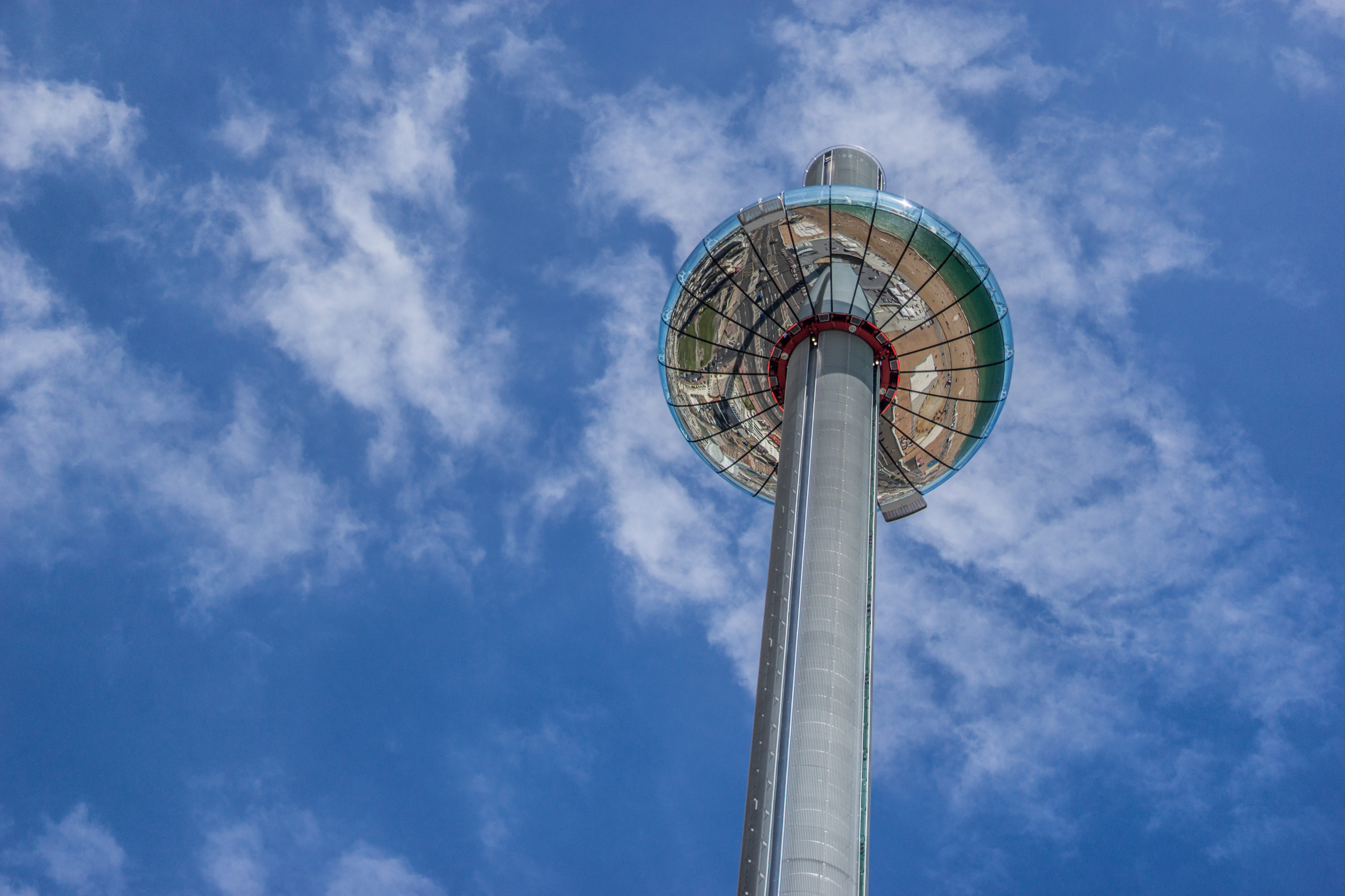 tower, amusement park ride, arts culture and entertainment, cloud, light, sky, low angle view, travel destinations, large, wireless, places of interest, HD Wallpaper