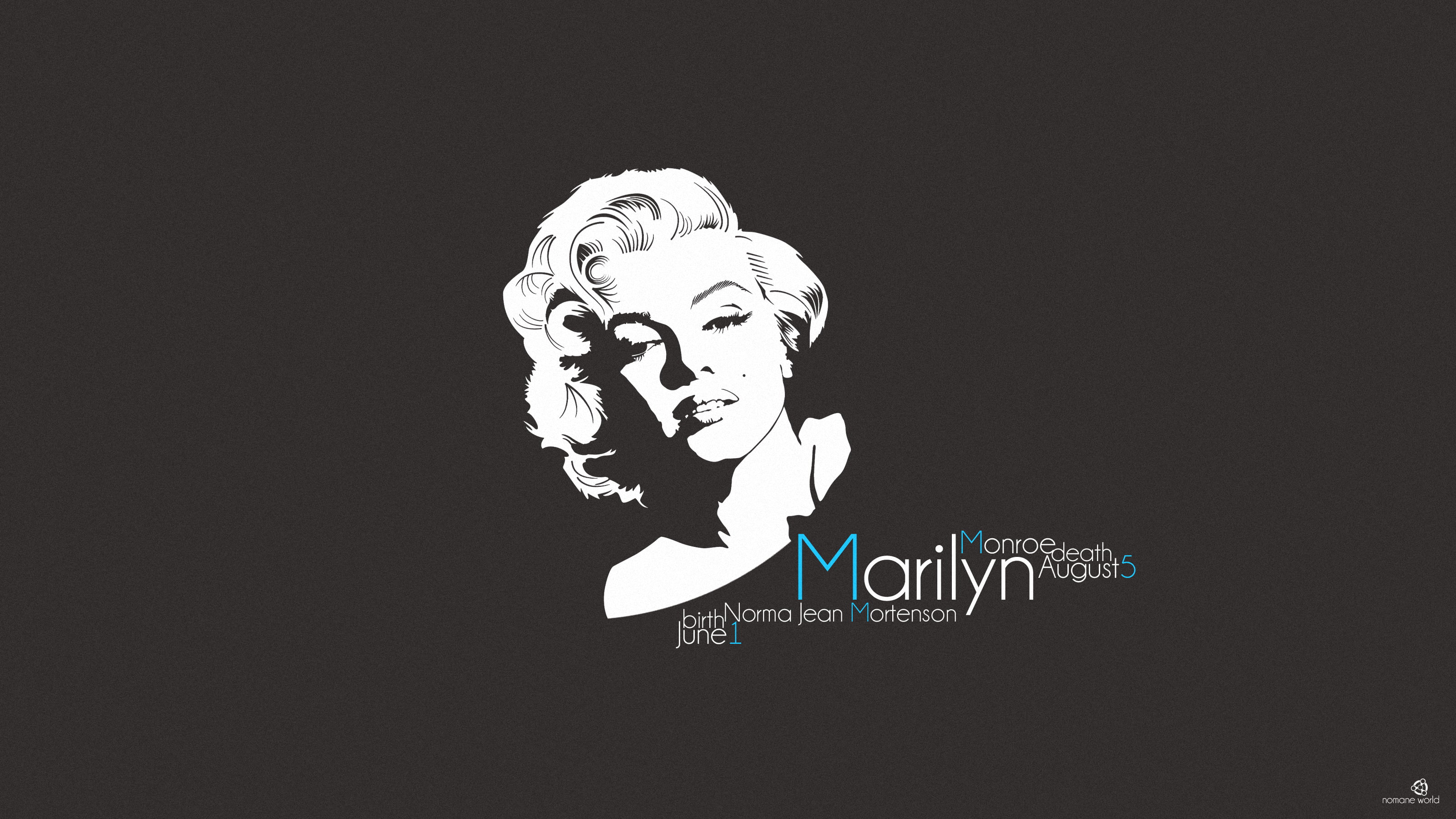 women, western script, females, text, Marilyn Monroe, black background, male likeness, emotion, elegance, one Person, human Face, indoors, communication, HD Wallpaper