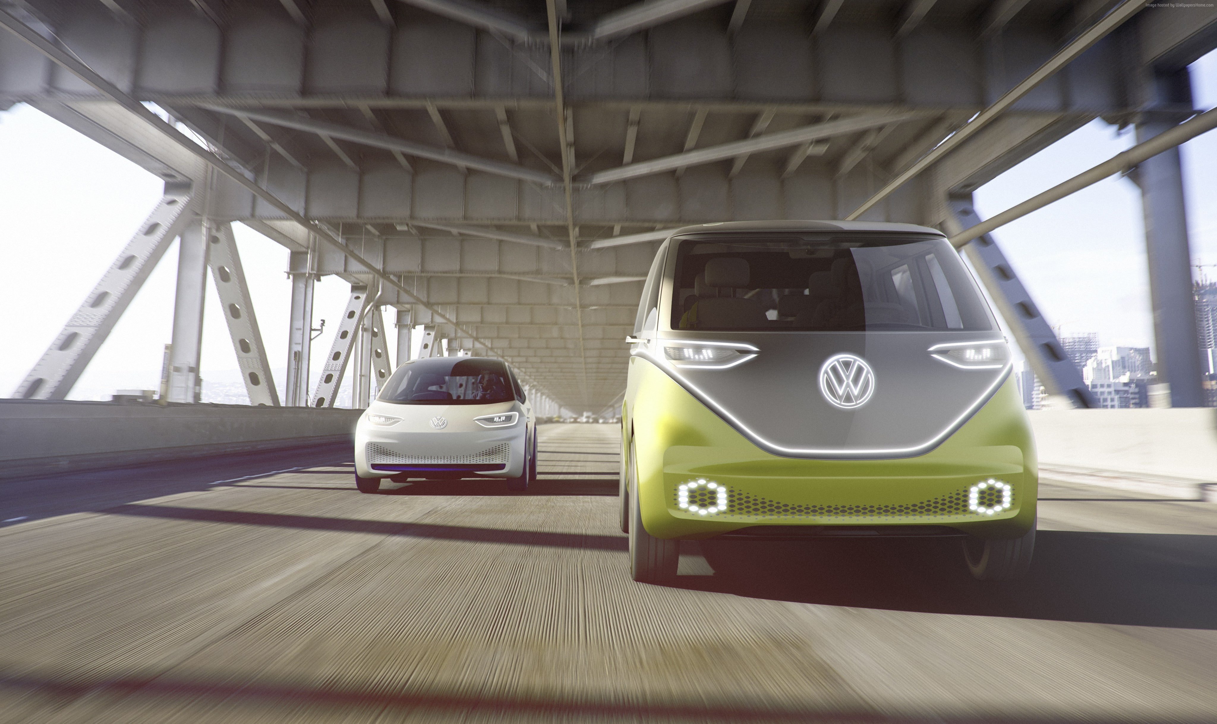 2021 Cars, Volkswagen ID Buzz, 4K, 4K, electric car, HD Wallpaper