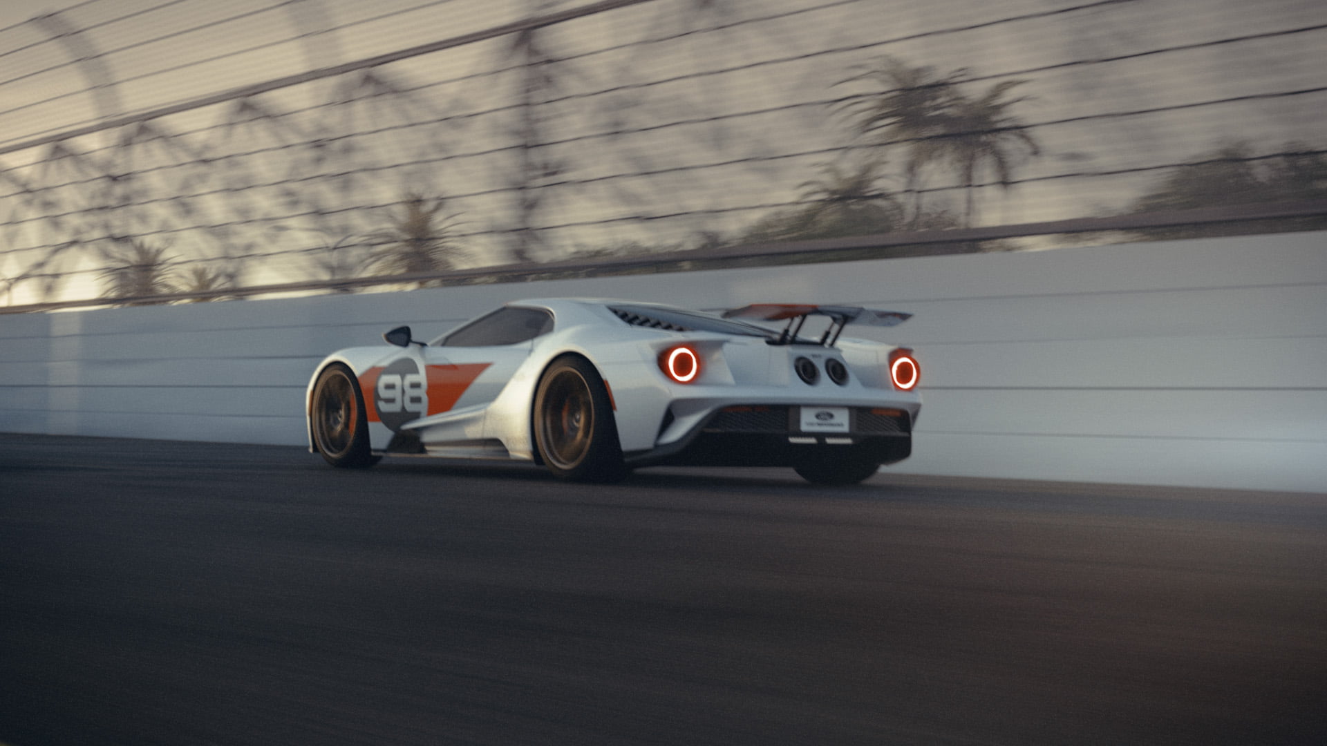 Ford, 1080P, ford gt 2021, race tracks, Ford GT, HD Wallpaper