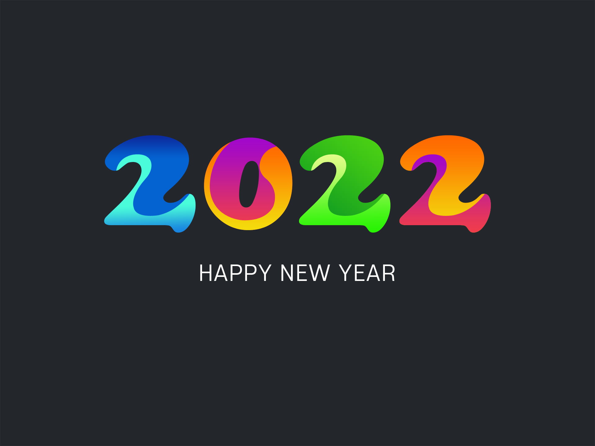 Happy New Year, 1080P, 2022 new year, HD Wallpaper