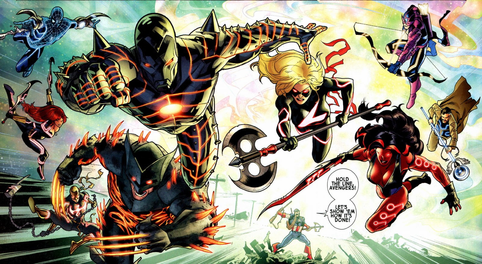 Spider-Man, Fear Itself, Ms. Marvel, Iron Man, She-Hulk, Comics, Wolverine, 720P, Hawkeye, HD Wallpaper