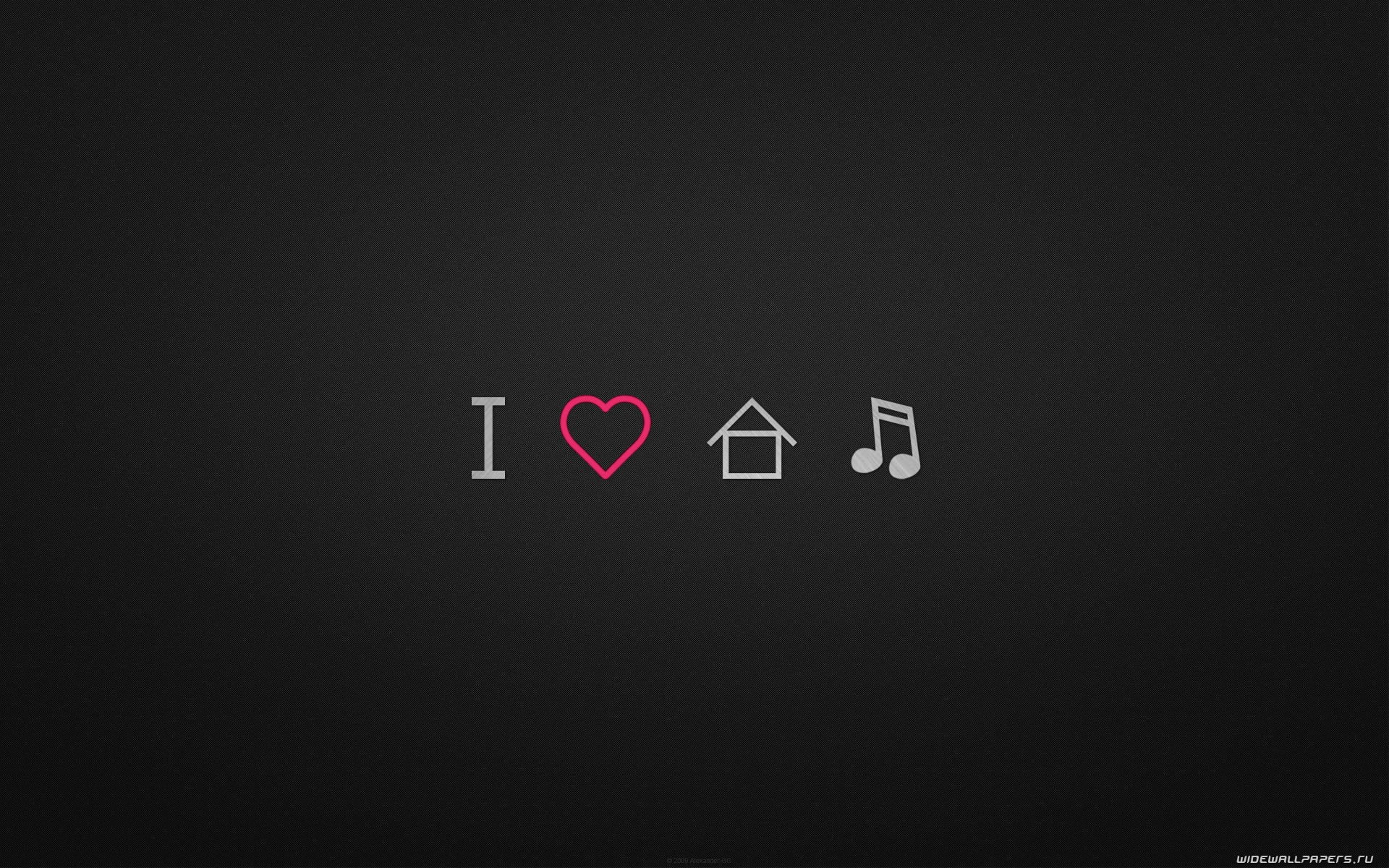 1080P, minimalism, house music, HD Wallpaper